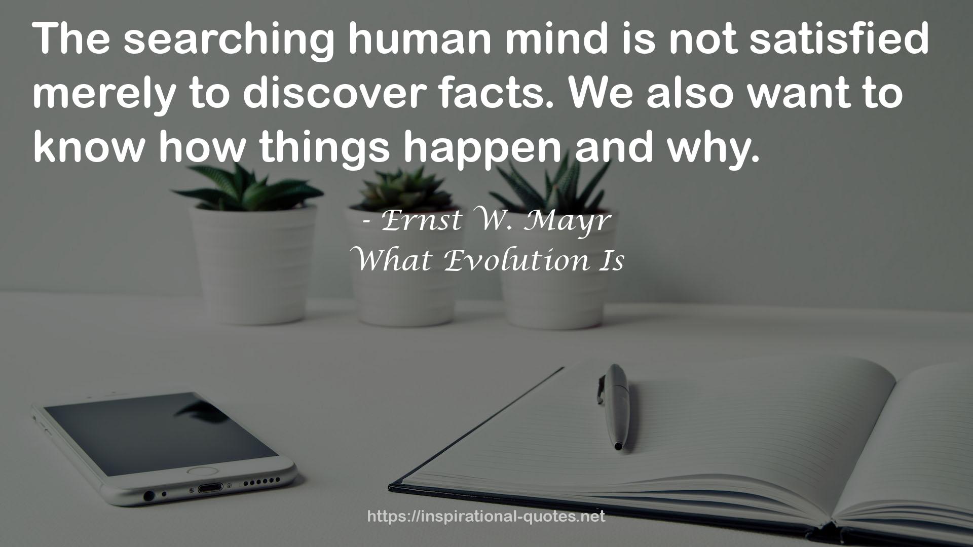 What Evolution Is QUOTES