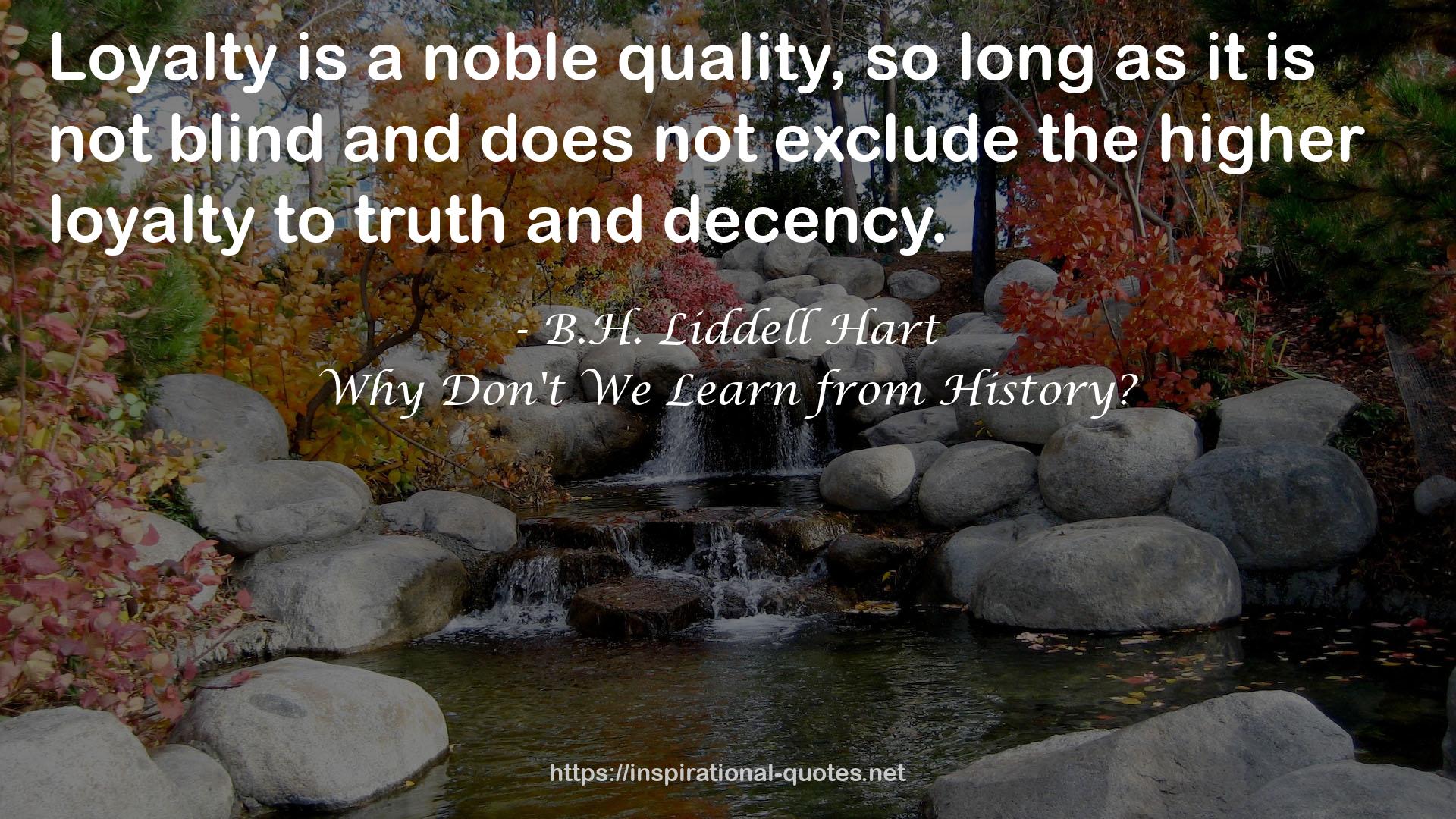 Why Don't We Learn from History? QUOTES