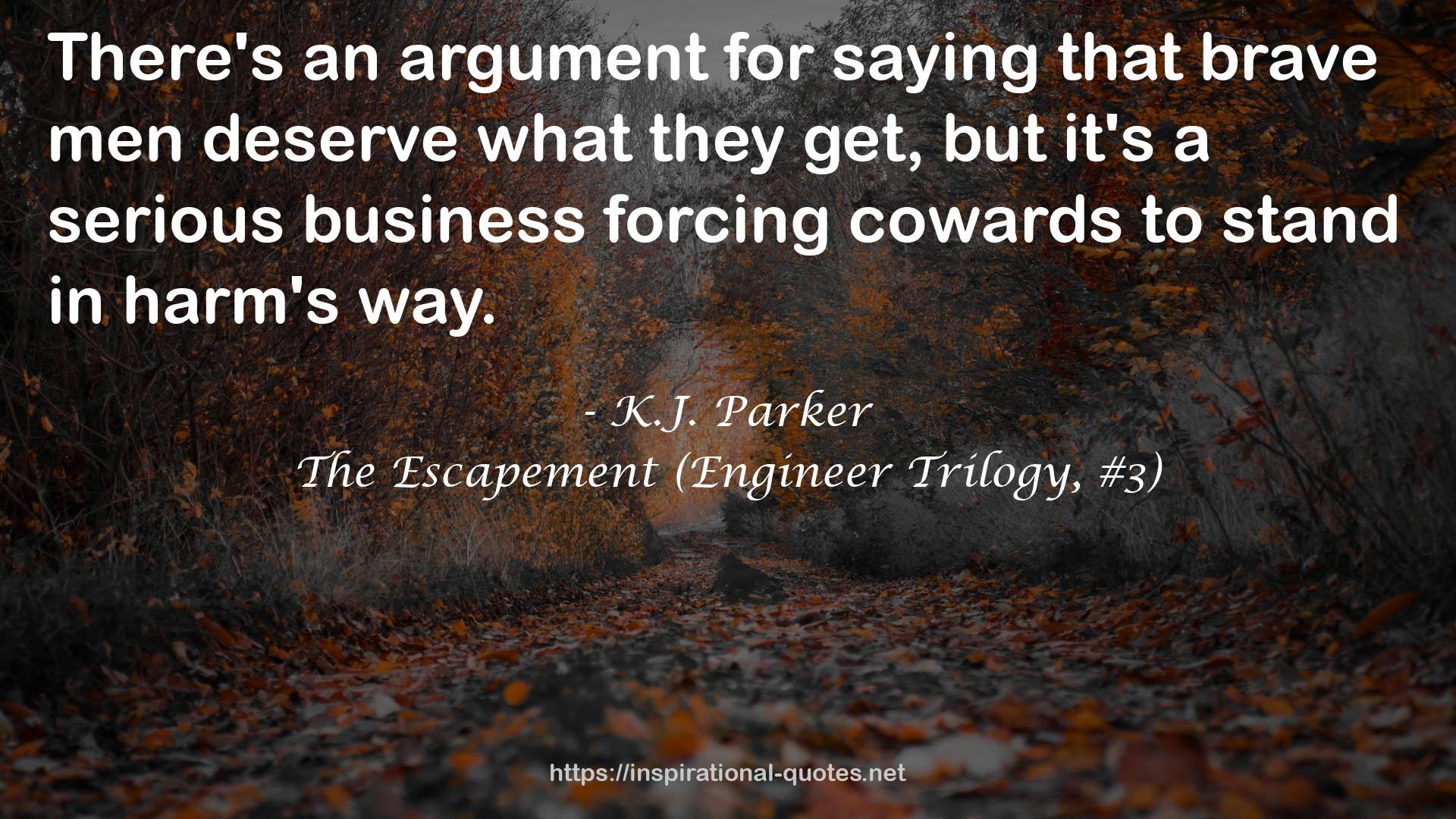 The Escapement (Engineer Trilogy, #3) QUOTES