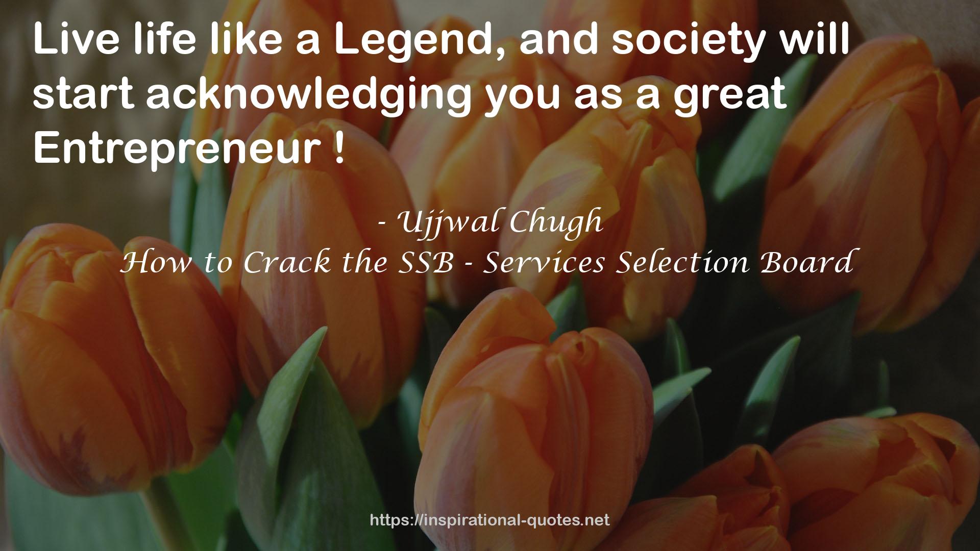 Ujjwal Chugh QUOTES