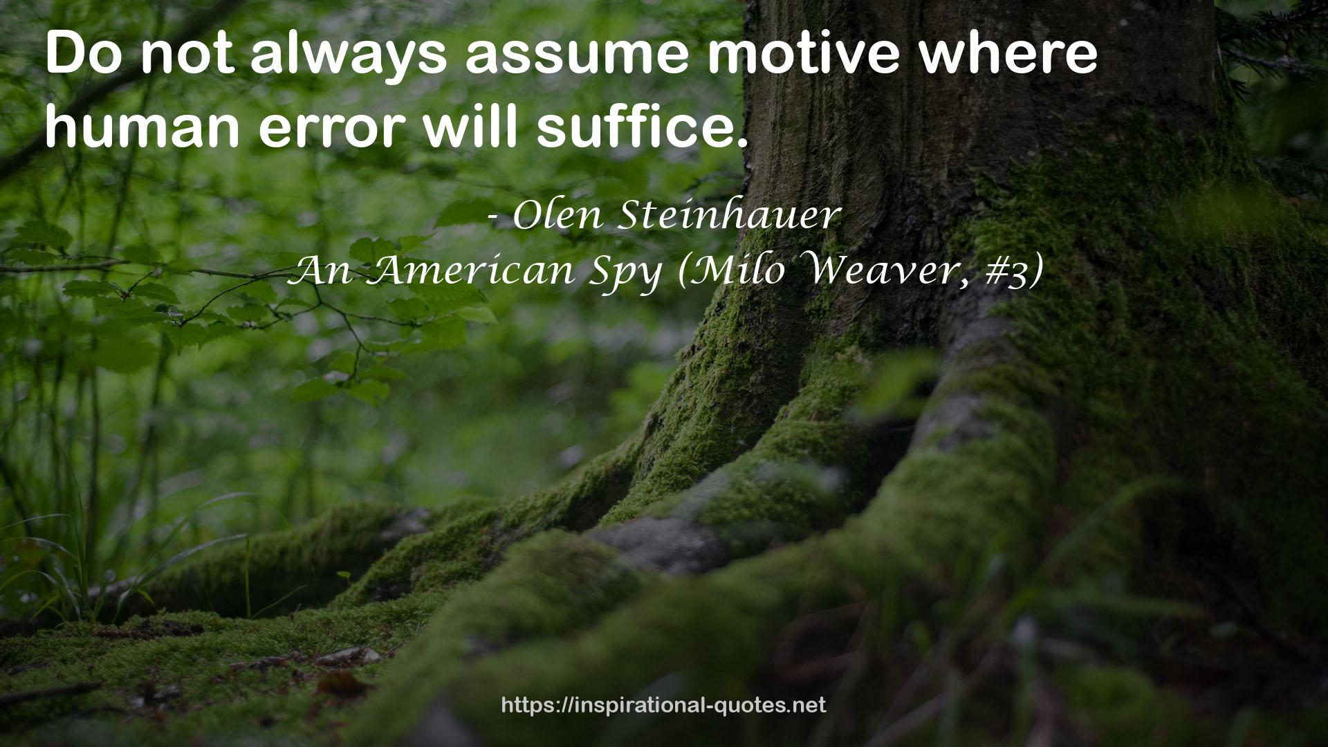 An American Spy (Milo Weaver, #3) QUOTES