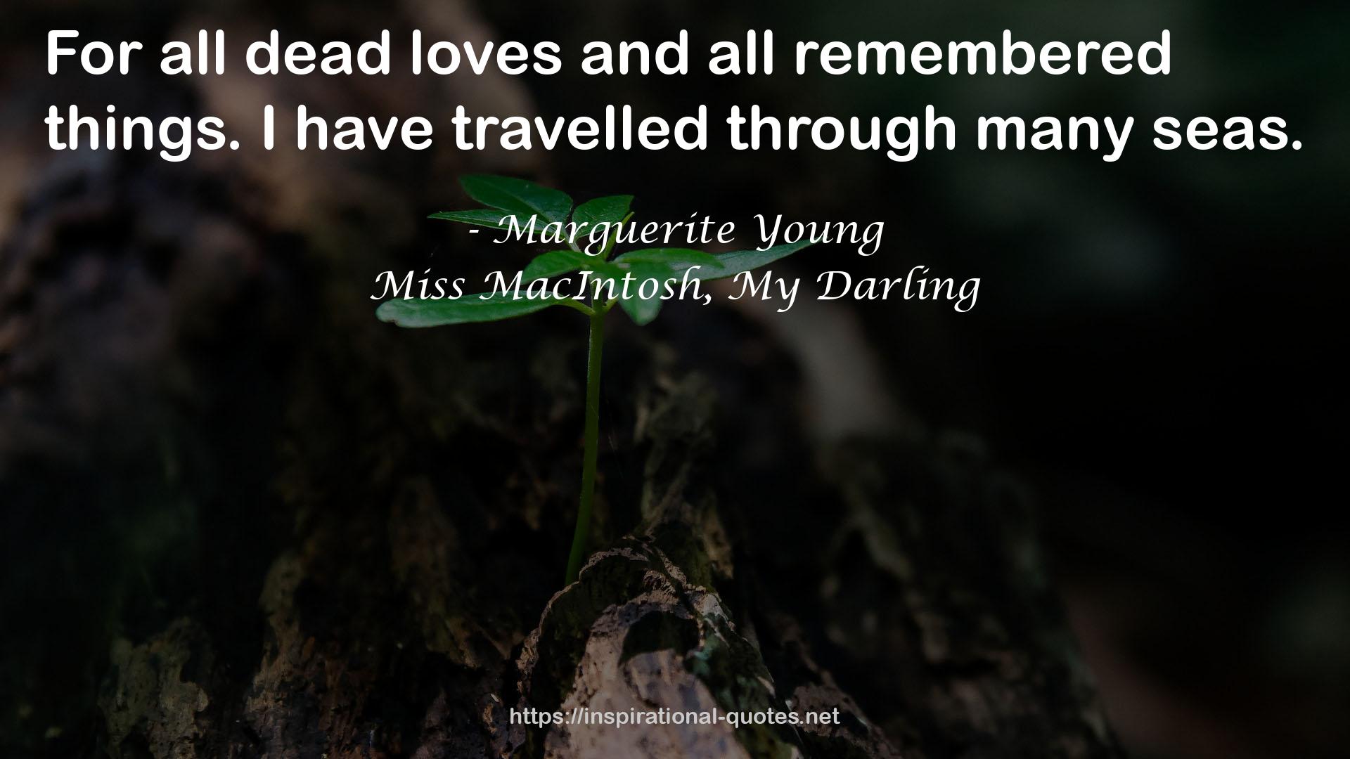 Miss MacIntosh, My Darling QUOTES
