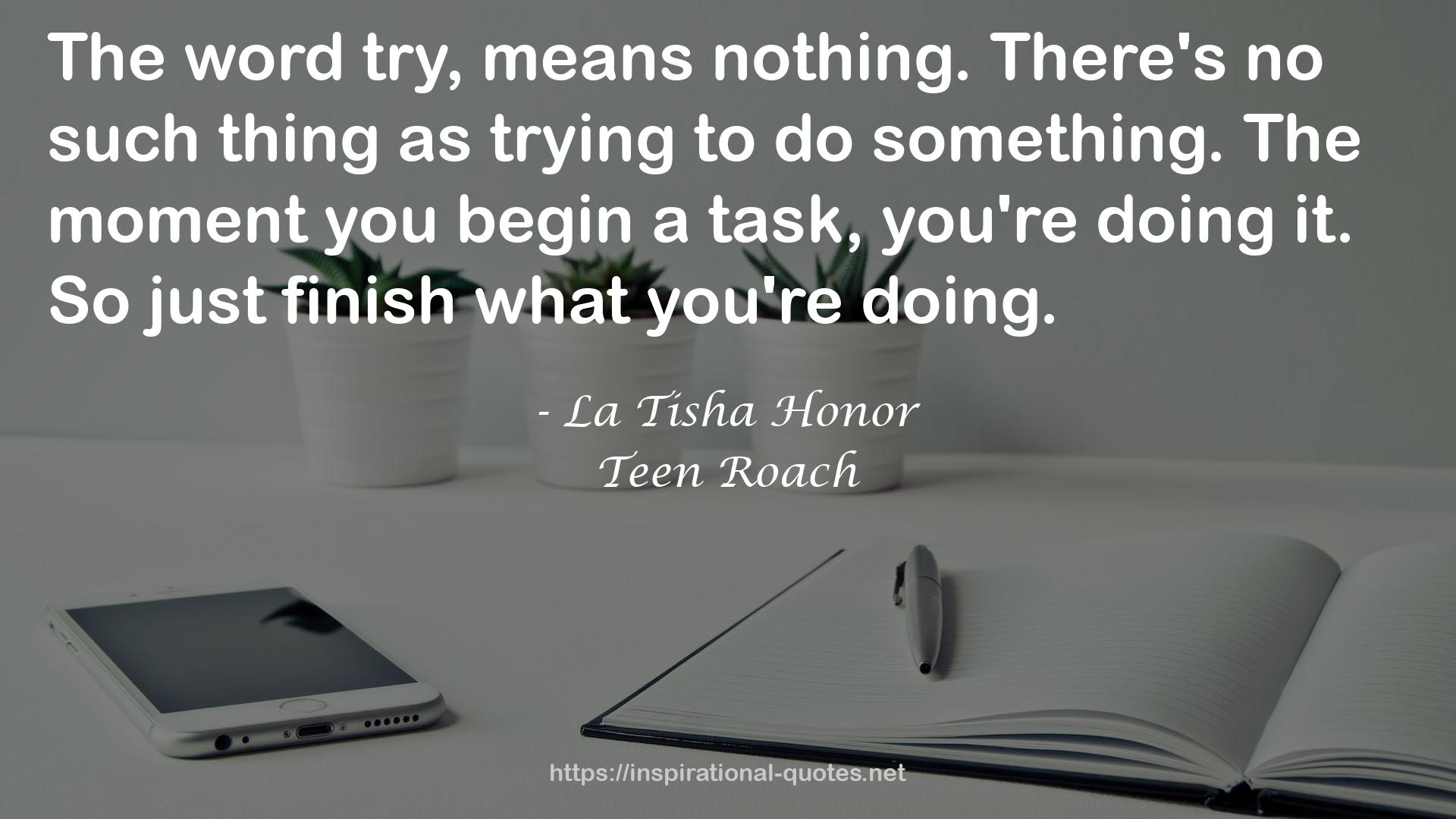 La Tisha Honor QUOTES