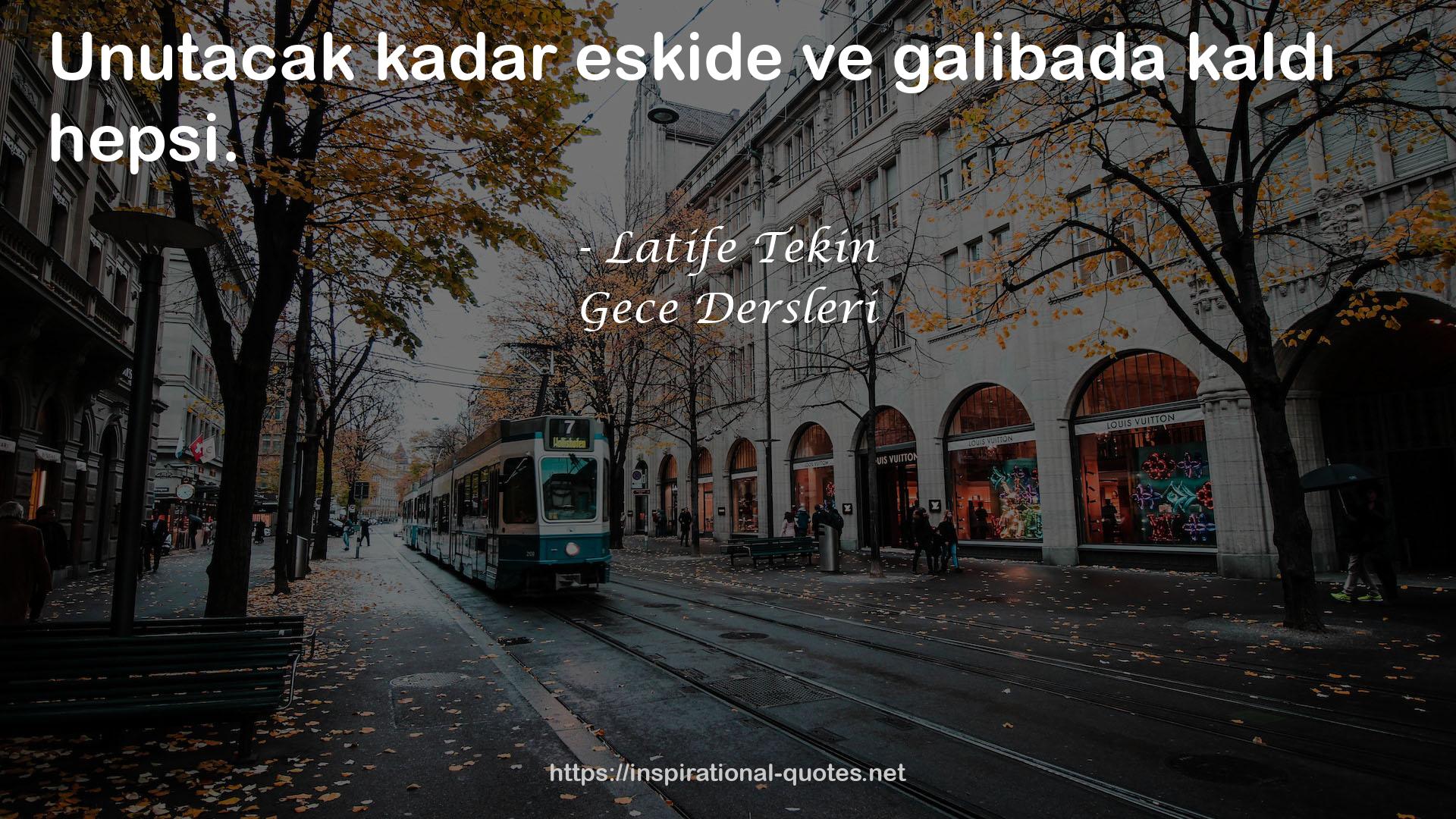 Gece Dersleri QUOTES