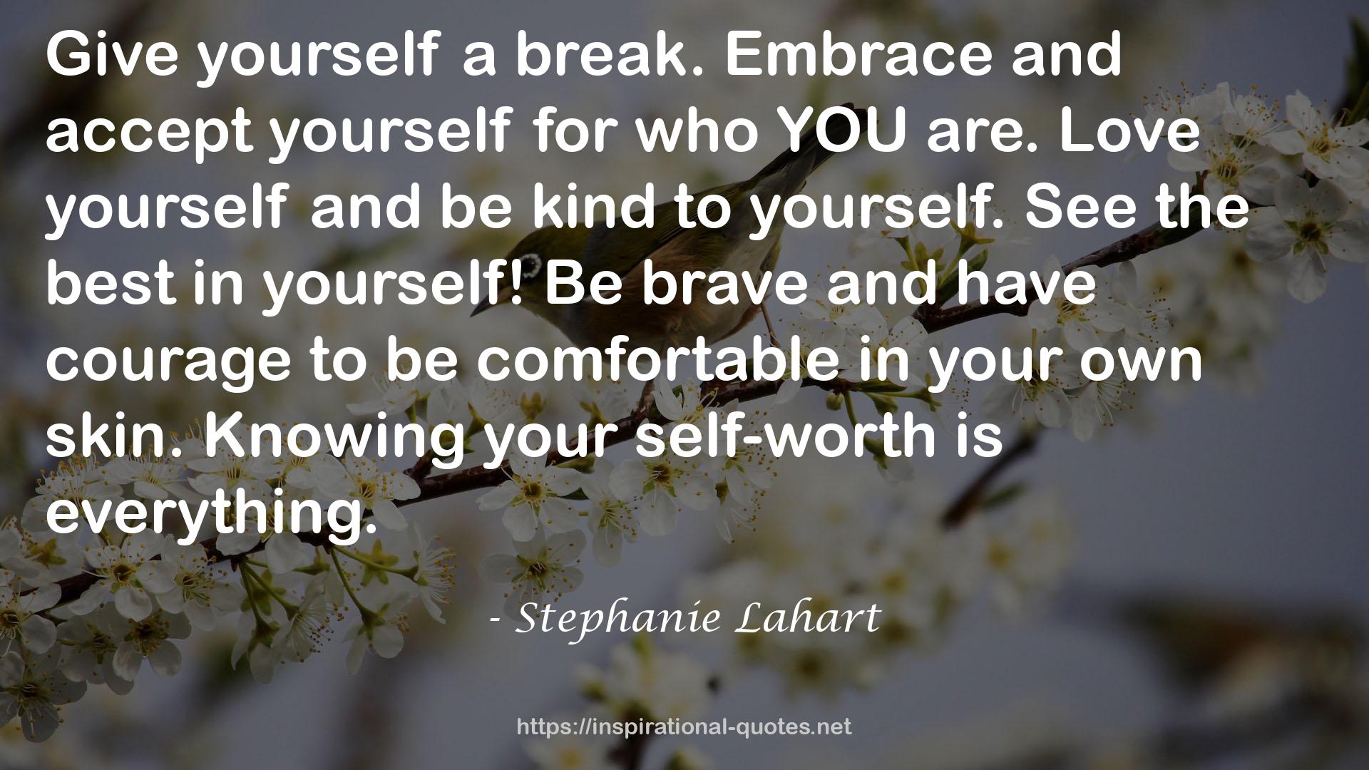 your self-worth  QUOTES