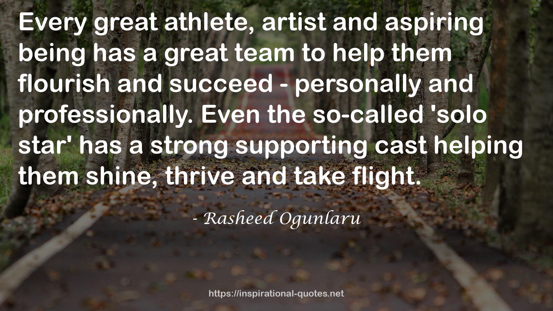 a great team  QUOTES