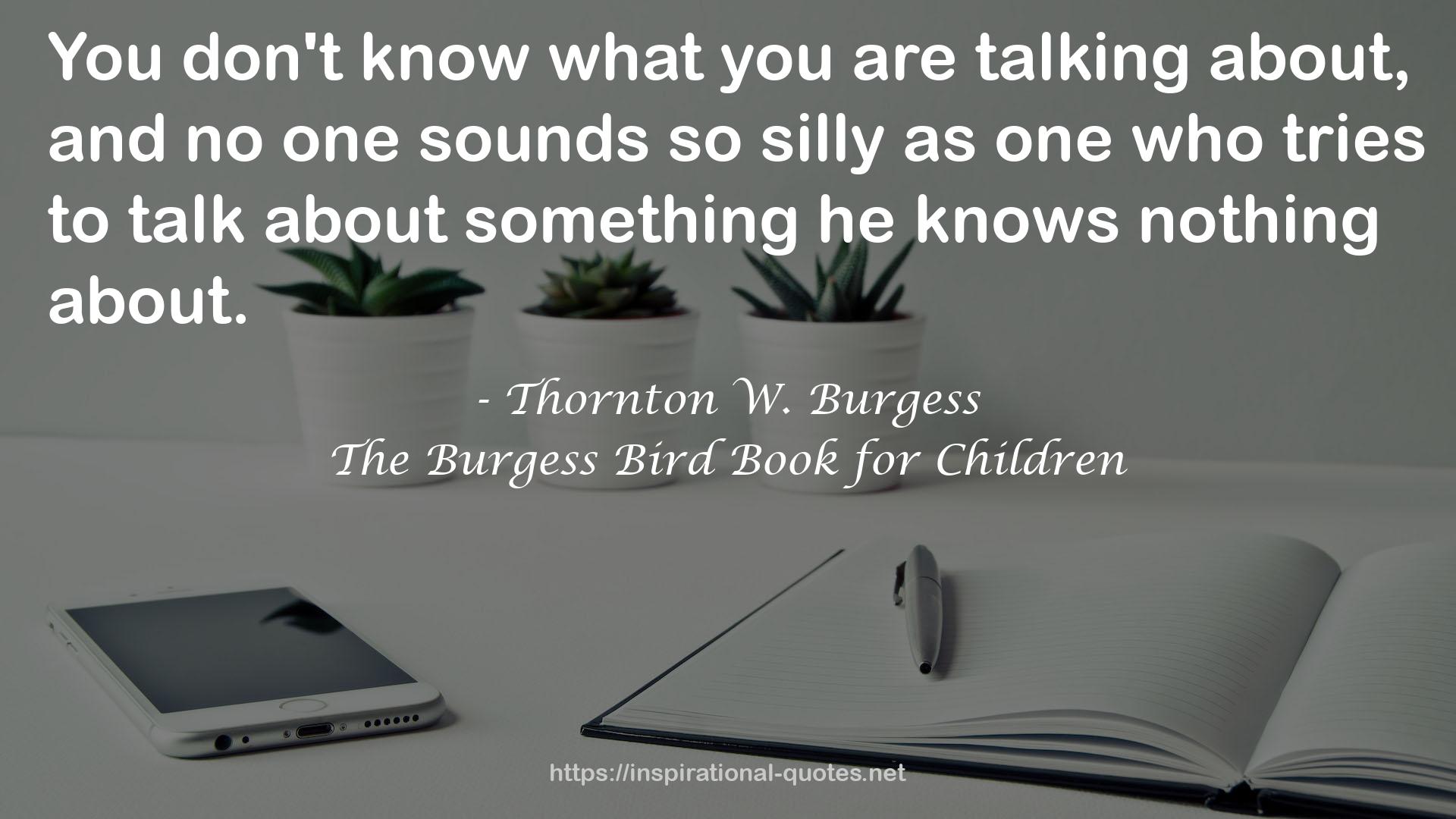 The Burgess Bird Book for Children QUOTES
