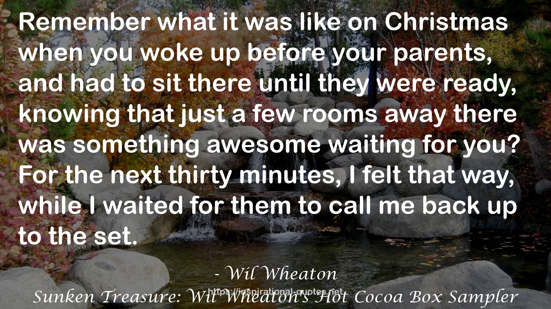 Sunken Treasure: Wil Wheaton's Hot Cocoa Box Sampler QUOTES