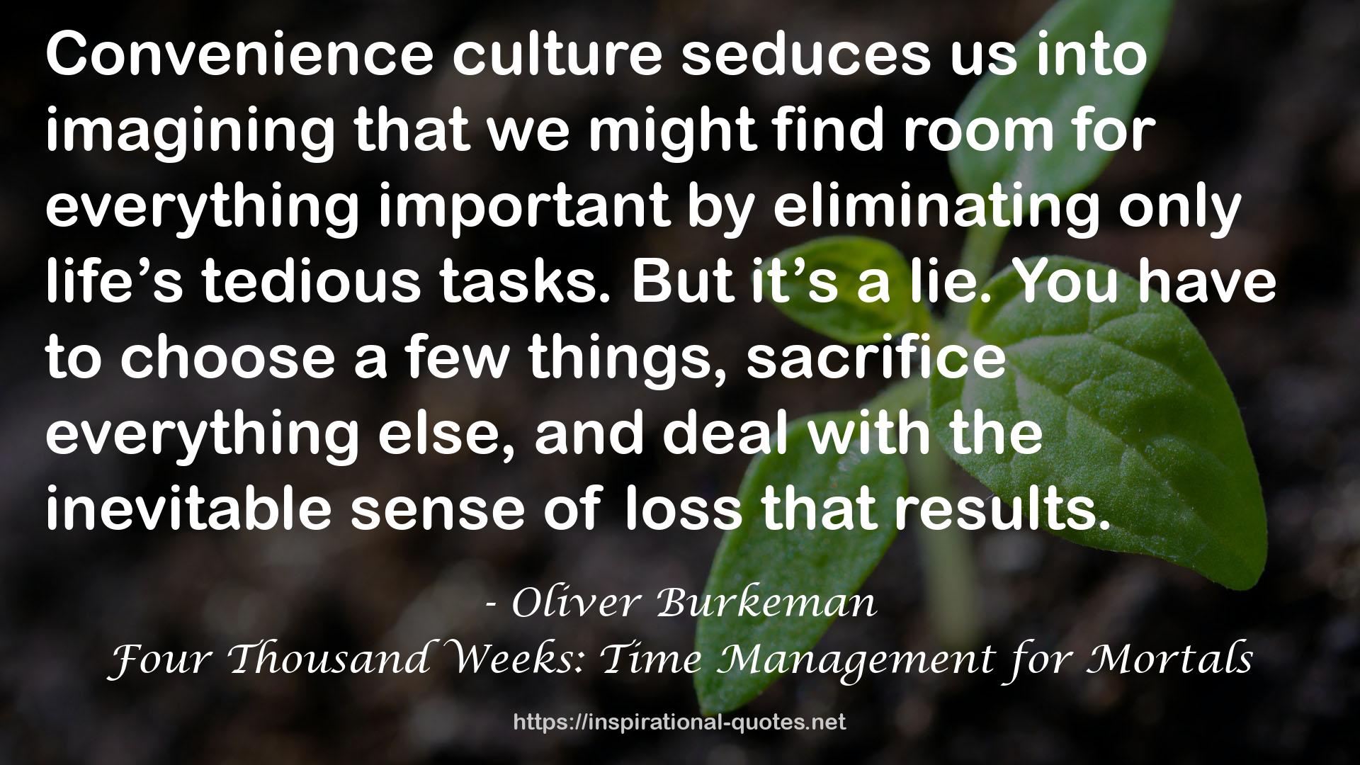 Oliver Burkeman QUOTES