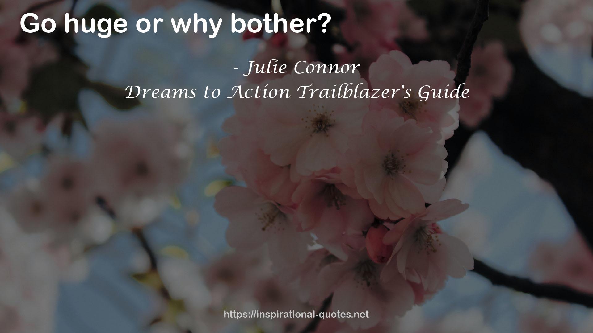 Dreams to Action Trailblazer's Guide QUOTES