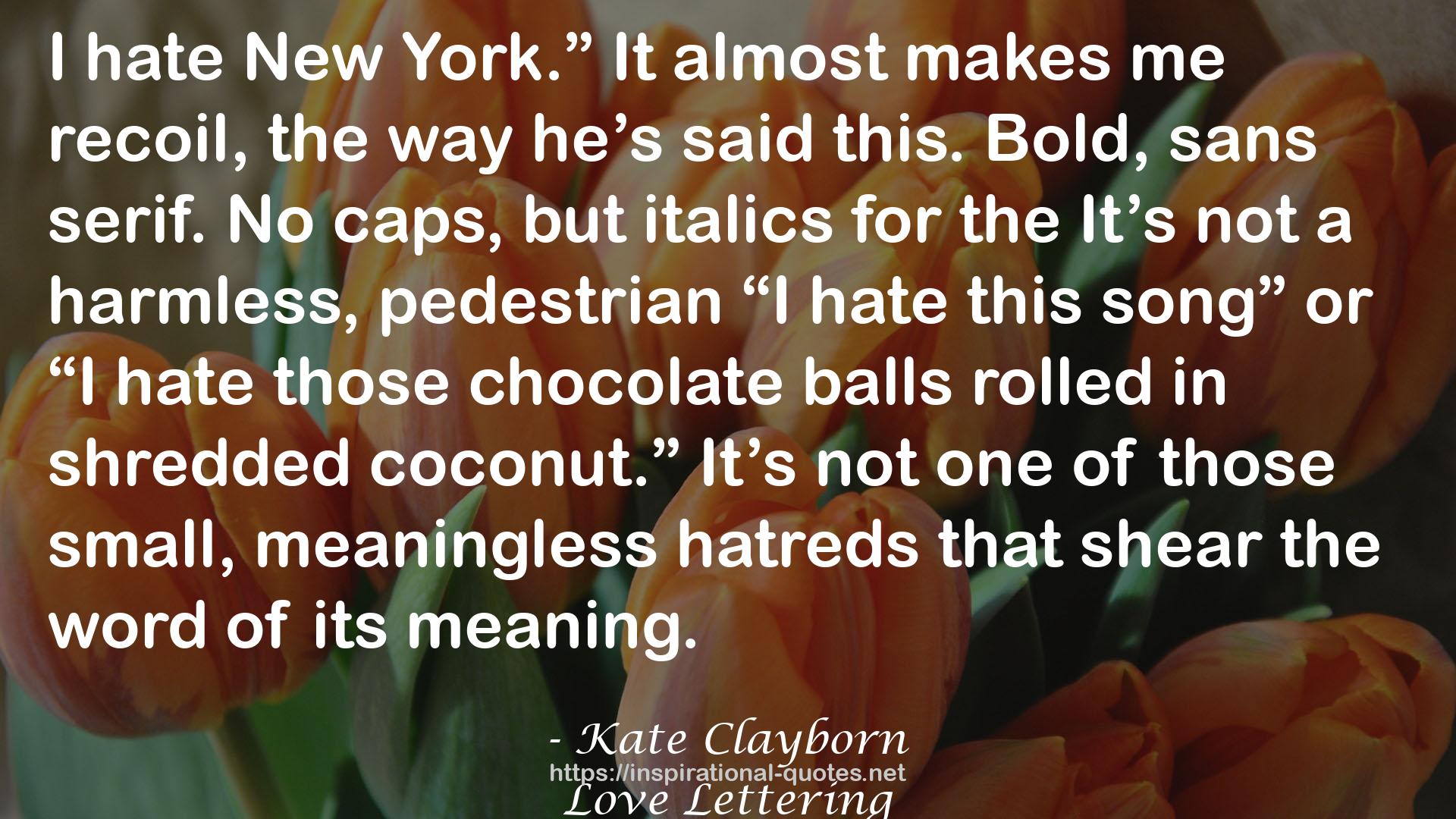 Kate Clayborn QUOTES