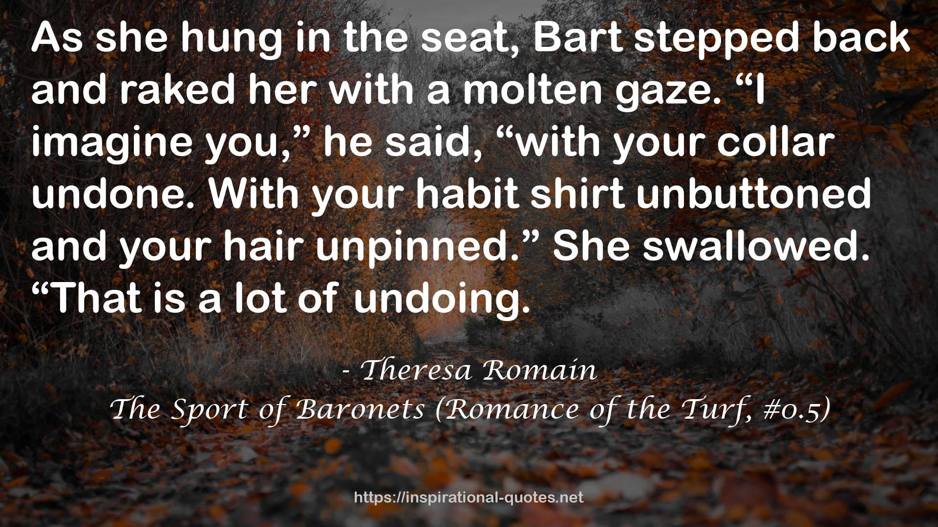 The Sport of Baronets (Romance of the Turf, #0.5) QUOTES