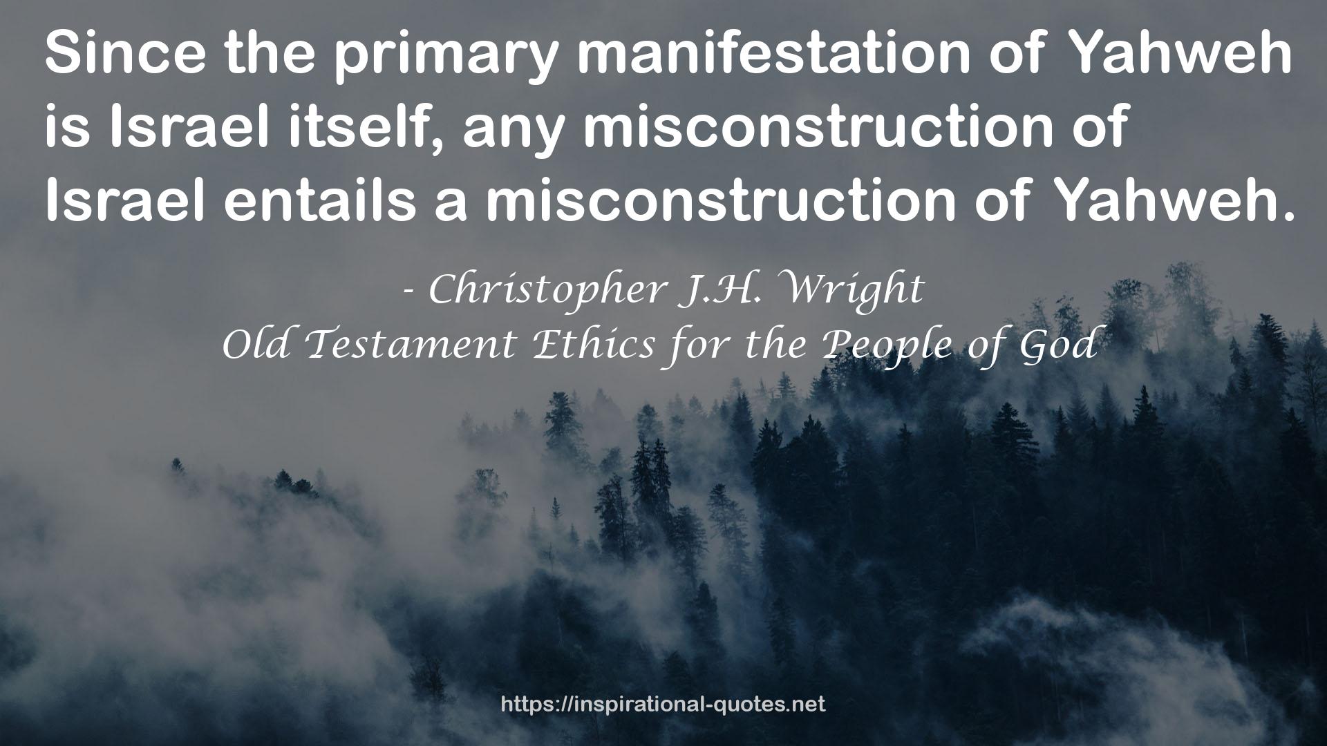 Christopher J.H. Wright QUOTES