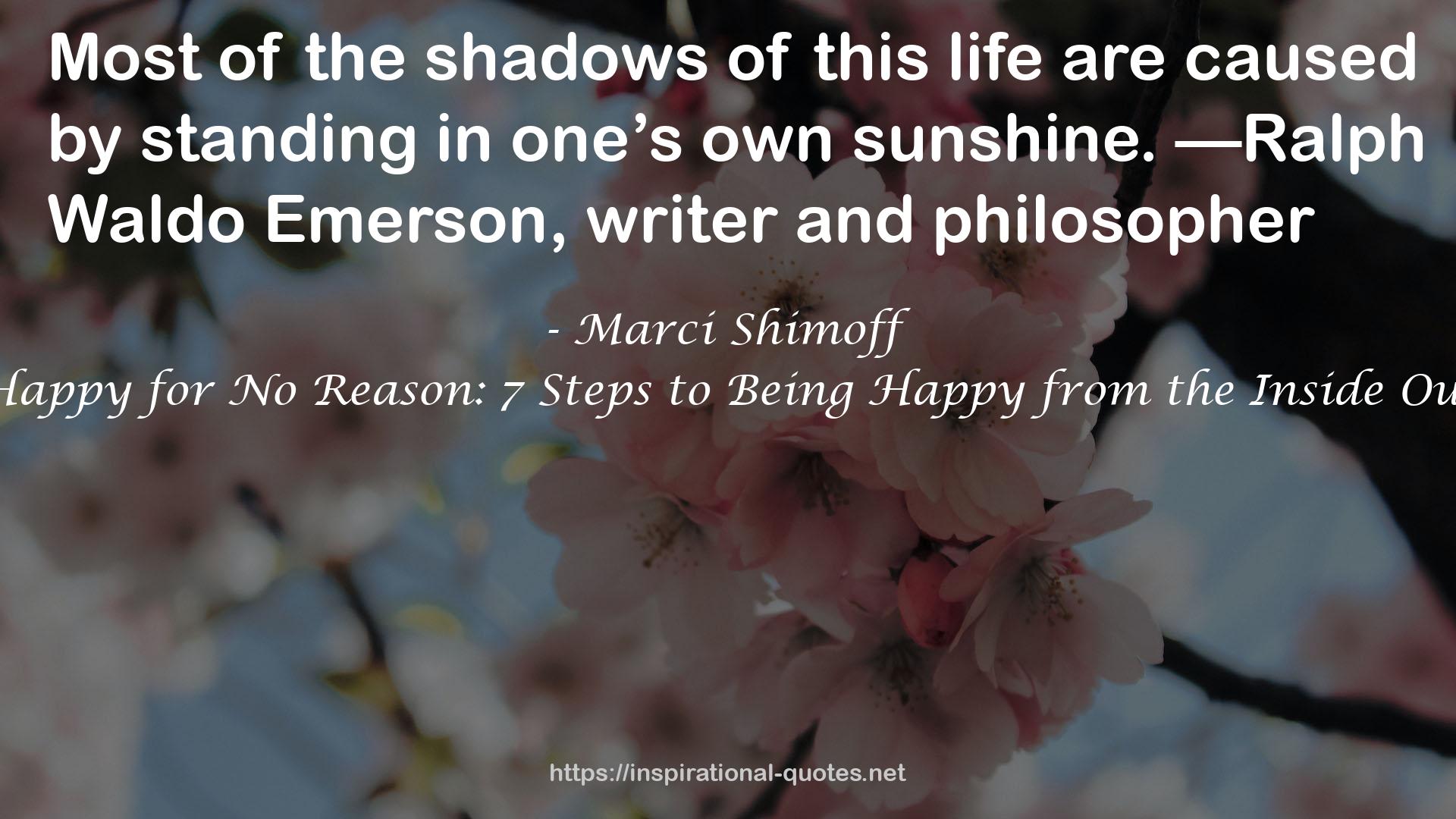 Happy for No Reason: 7 Steps to Being Happy from the Inside Out QUOTES