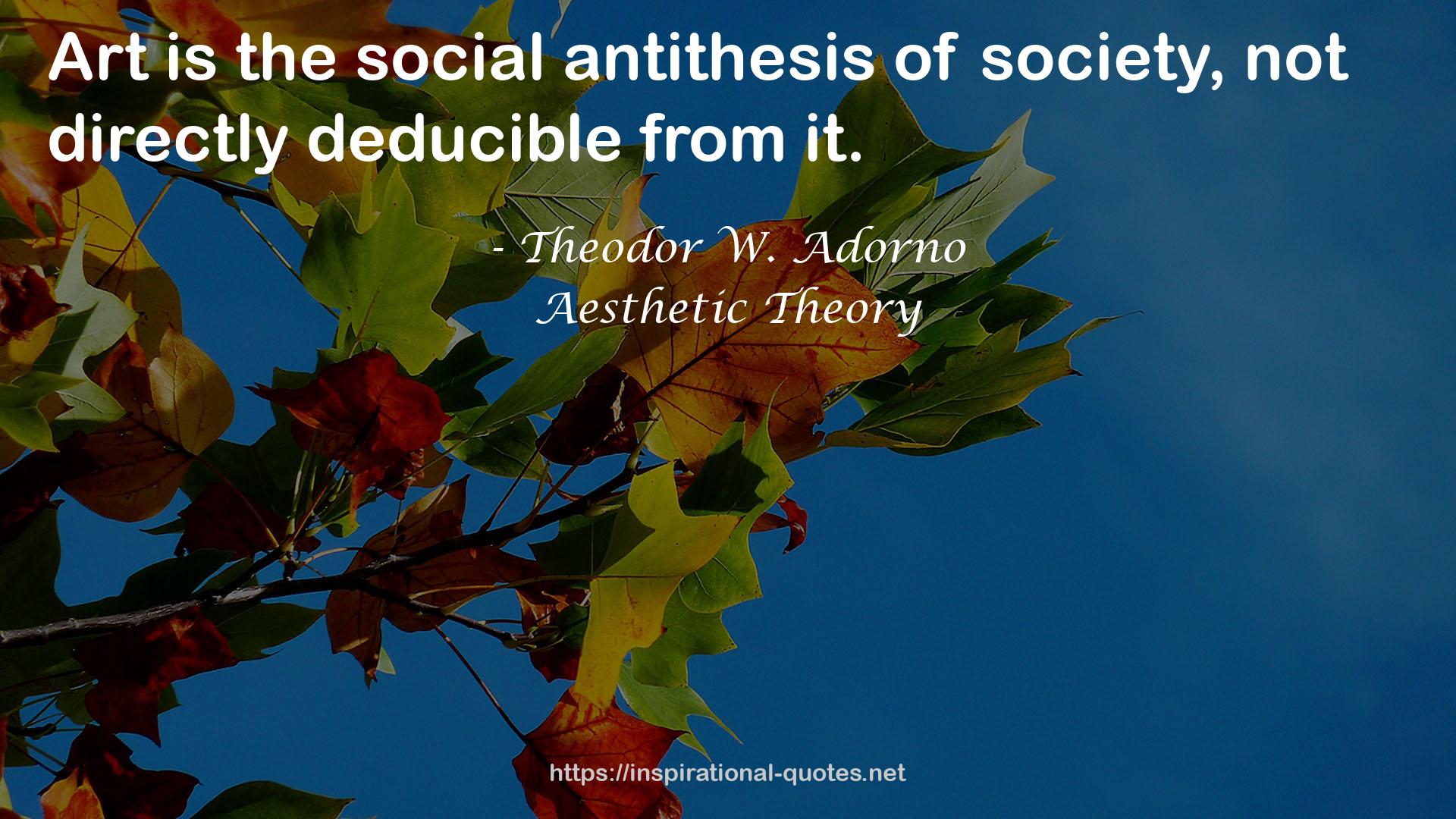 the social antithesis  QUOTES