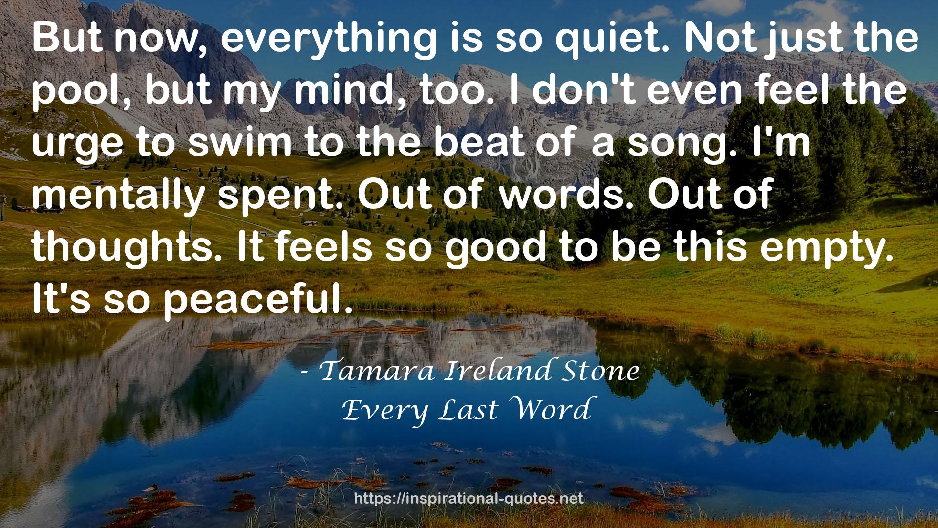 Every Last Word QUOTES
