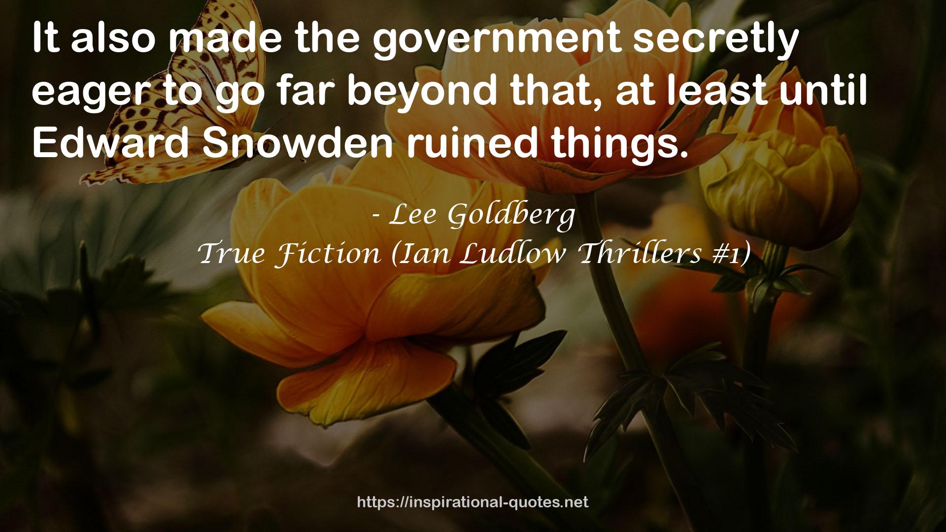 True Fiction (Ian Ludlow Thrillers #1) QUOTES