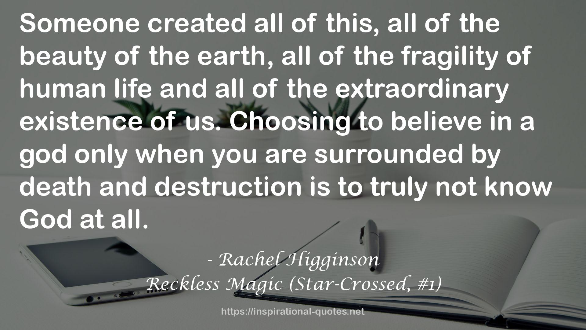 Reckless Magic (Star-Crossed, #1) QUOTES