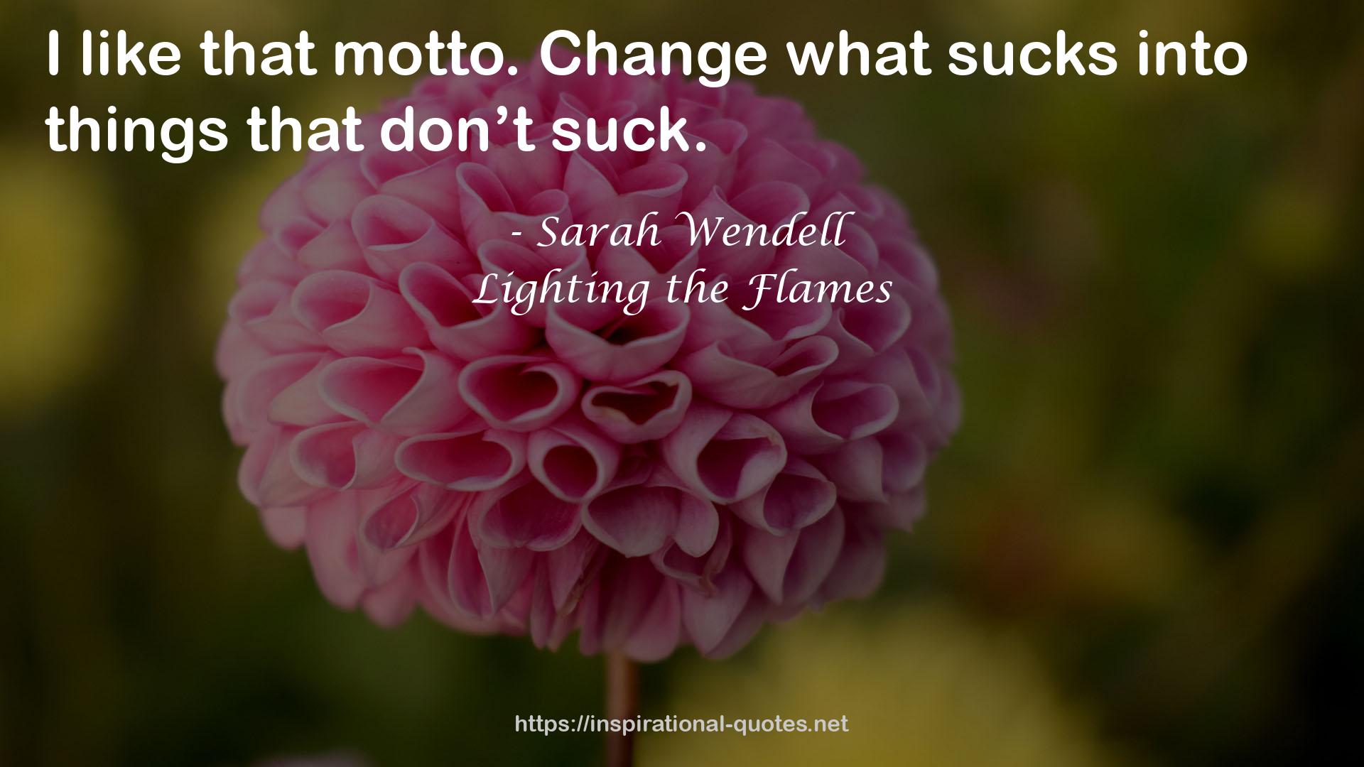 Lighting the Flames QUOTES