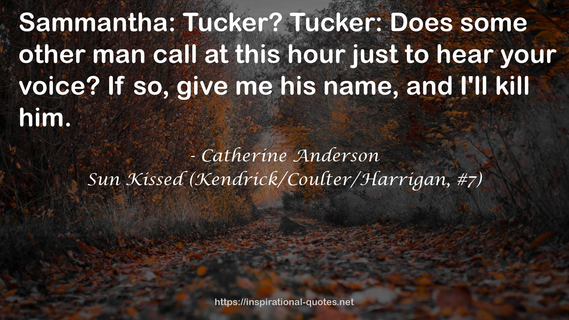Sun Kissed (Kendrick/Coulter/Harrigan, #7) QUOTES