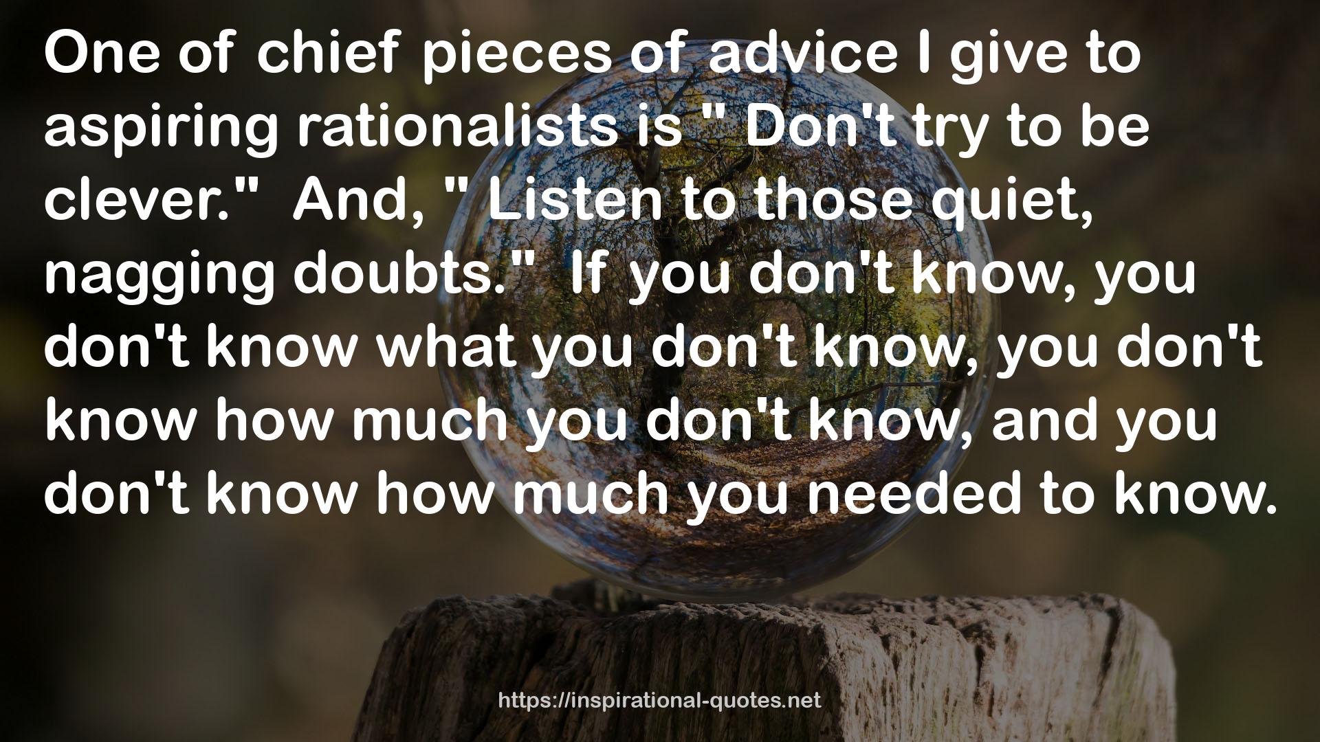 rationalists  QUOTES