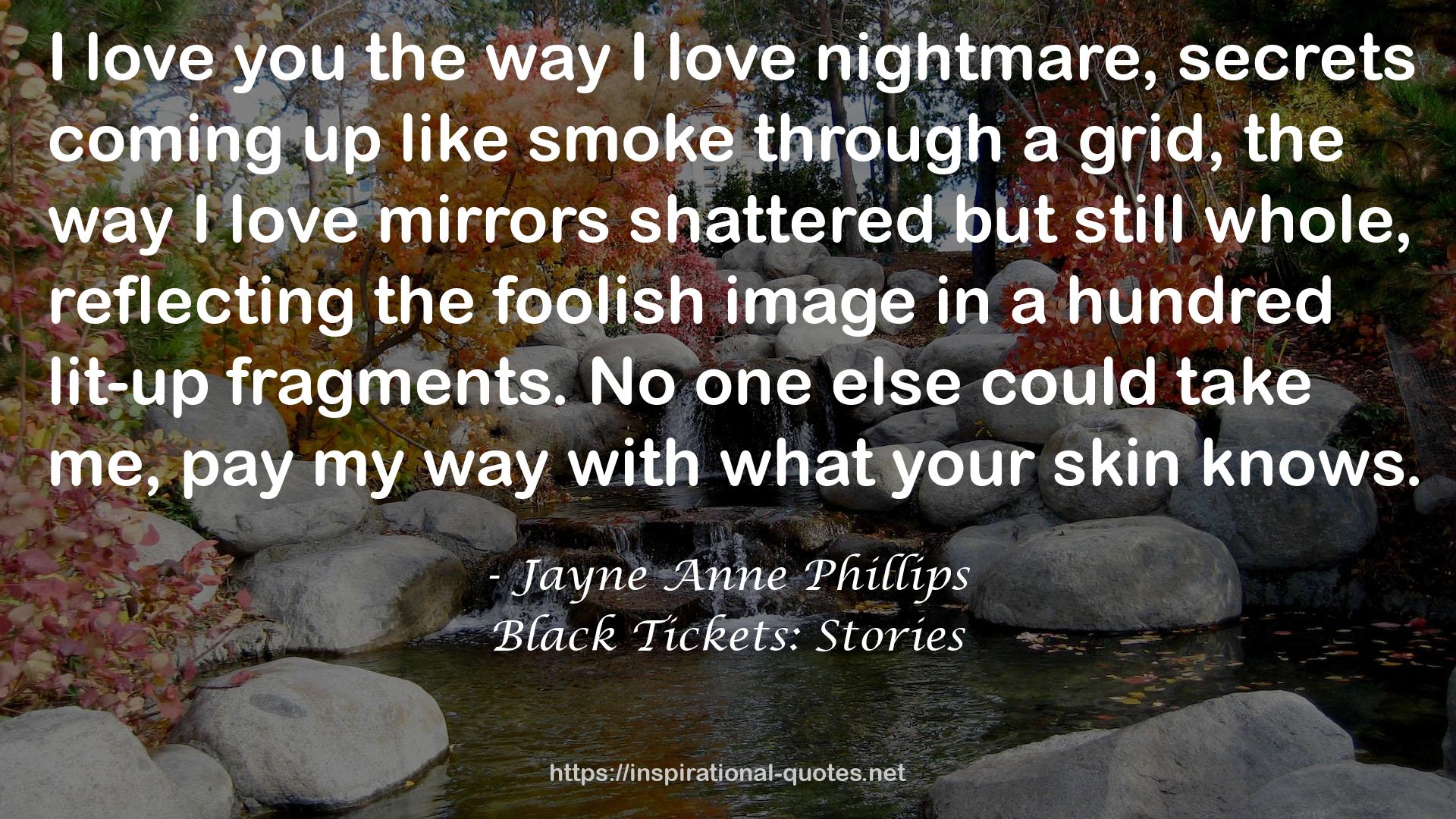 Black Tickets: Stories QUOTES