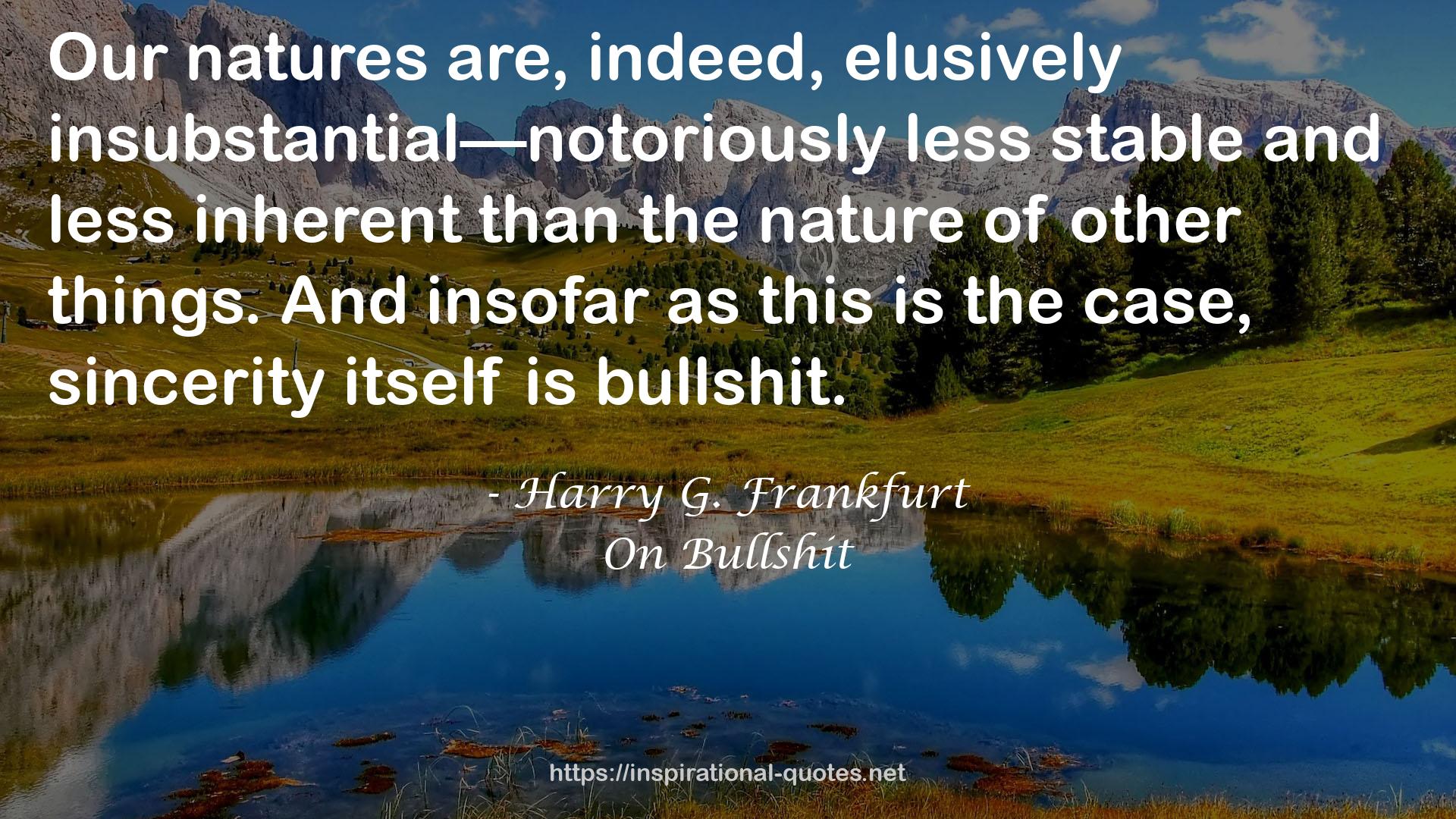 Harry G. Frankfurt QUOTES