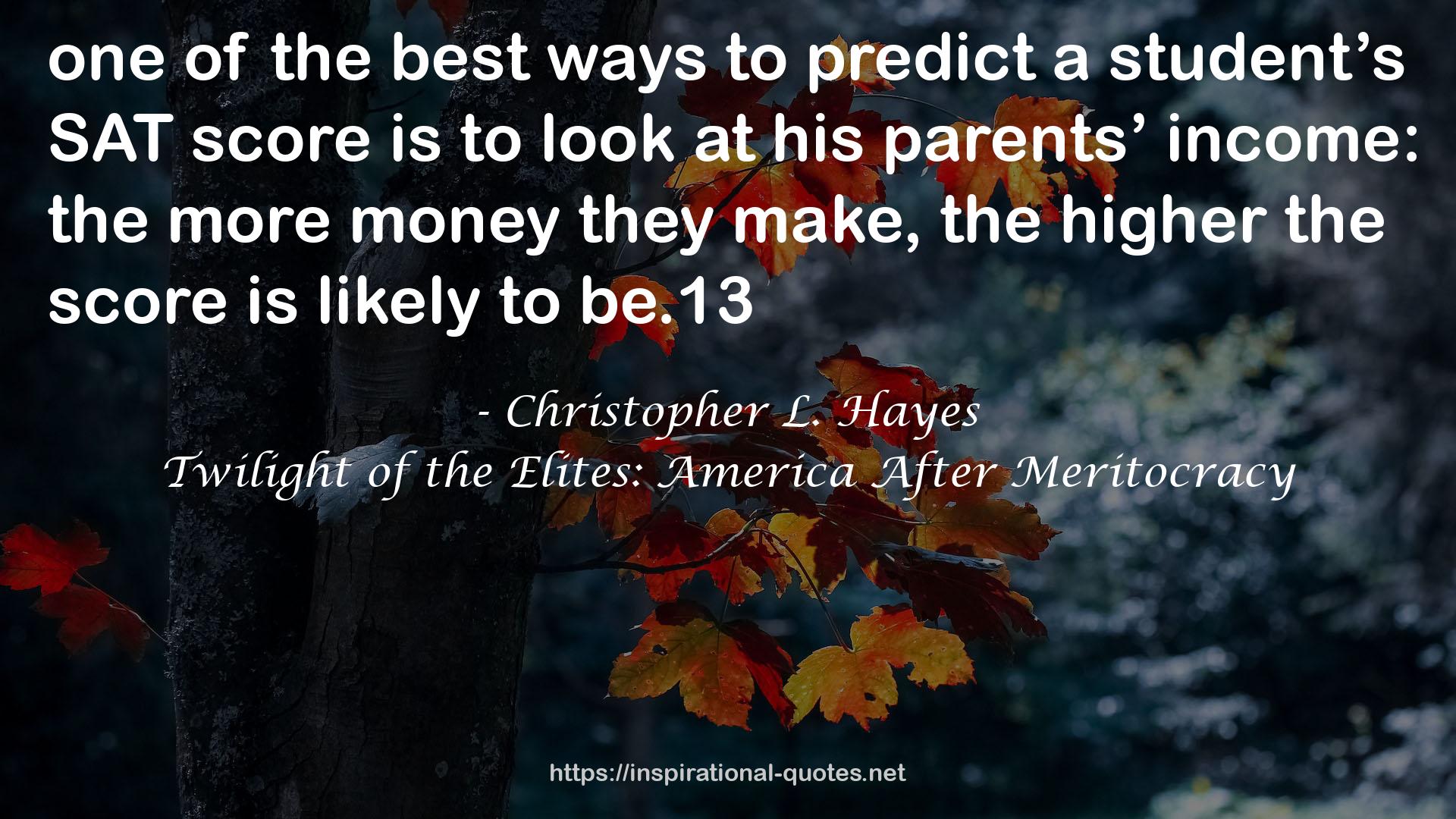 Christopher L. Hayes QUOTES