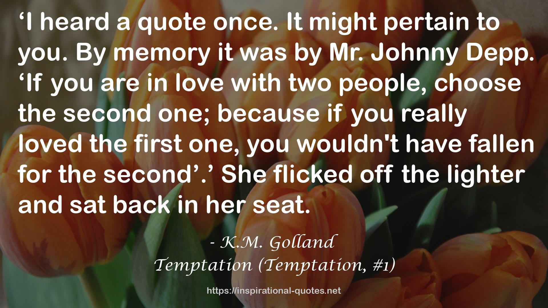 Temptation (Temptation, #1) QUOTES