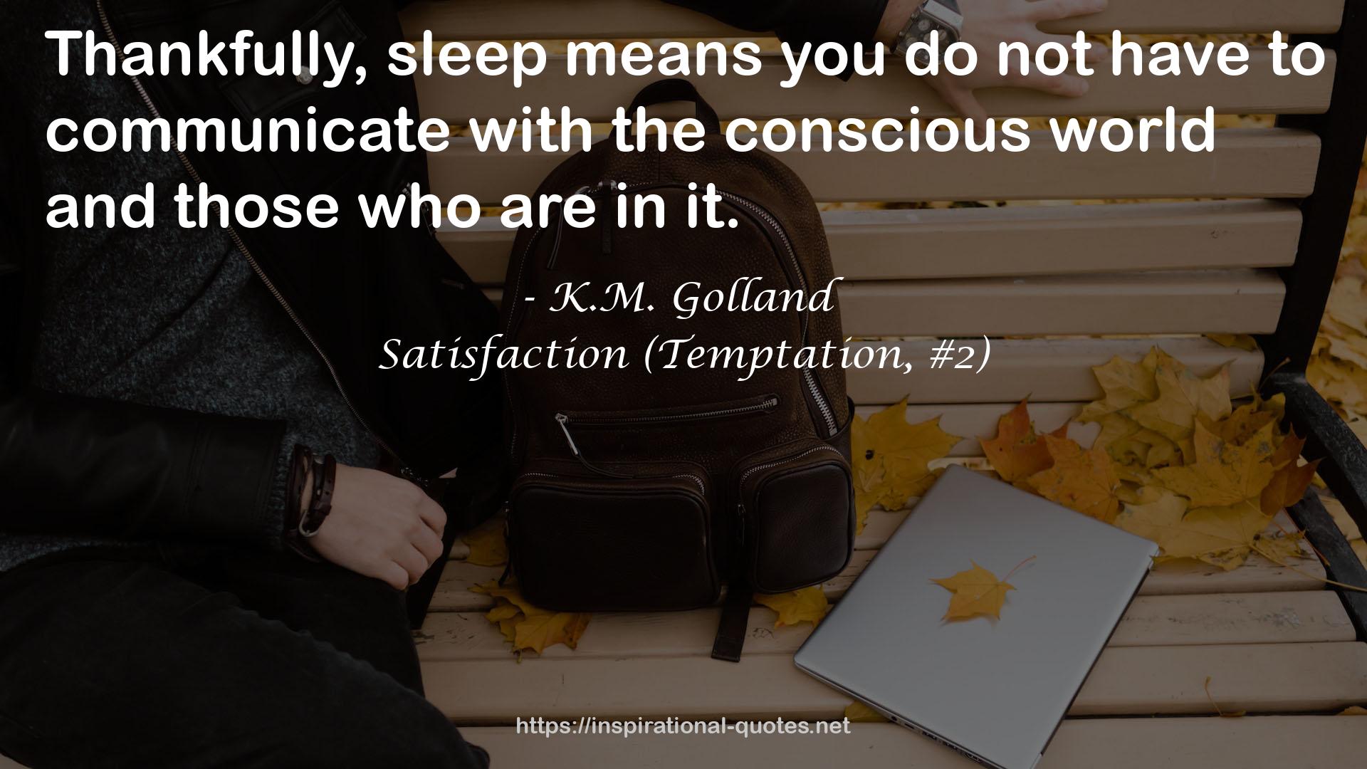 Satisfaction (Temptation, #2) QUOTES