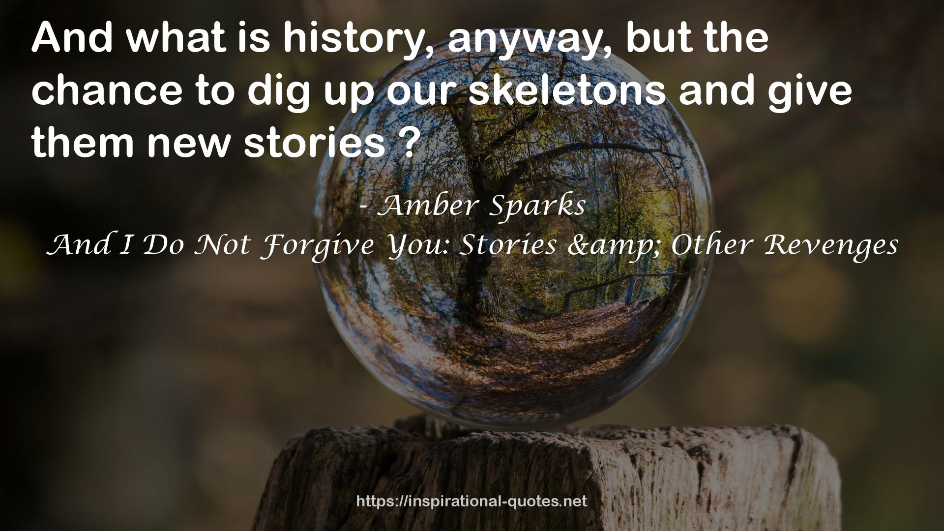 Amber Sparks QUOTES