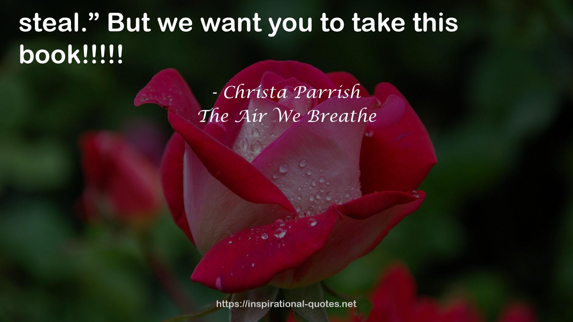 The Air We Breathe QUOTES