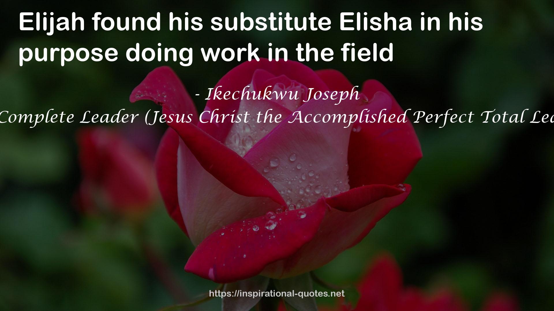 Elisha  QUOTES