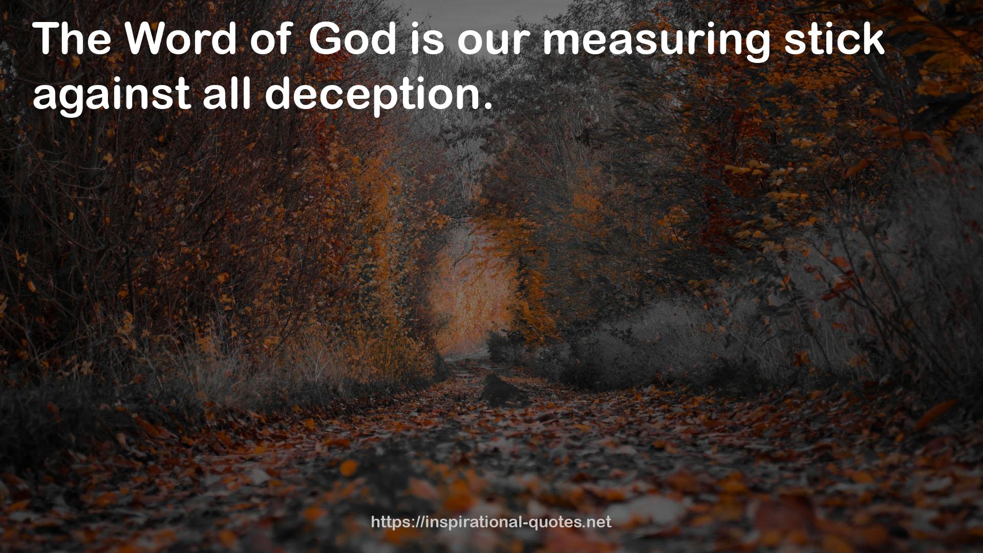 our measuring stick  QUOTES