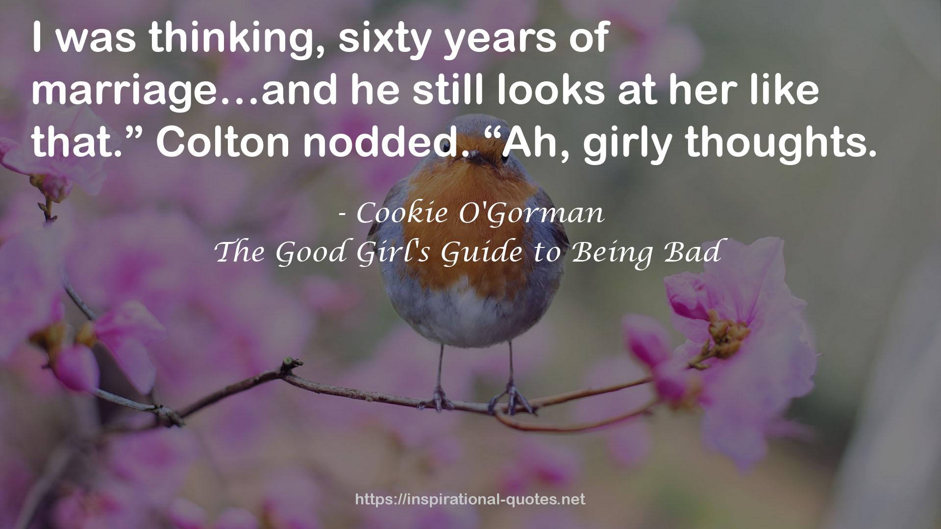 The Good Girl's Guide to Being Bad QUOTES