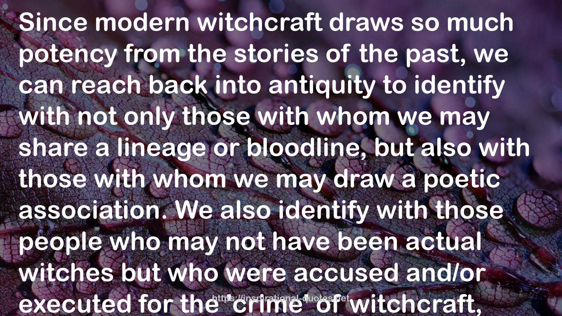 The Witch's Name: Crafting Identities of Magical Power QUOTES