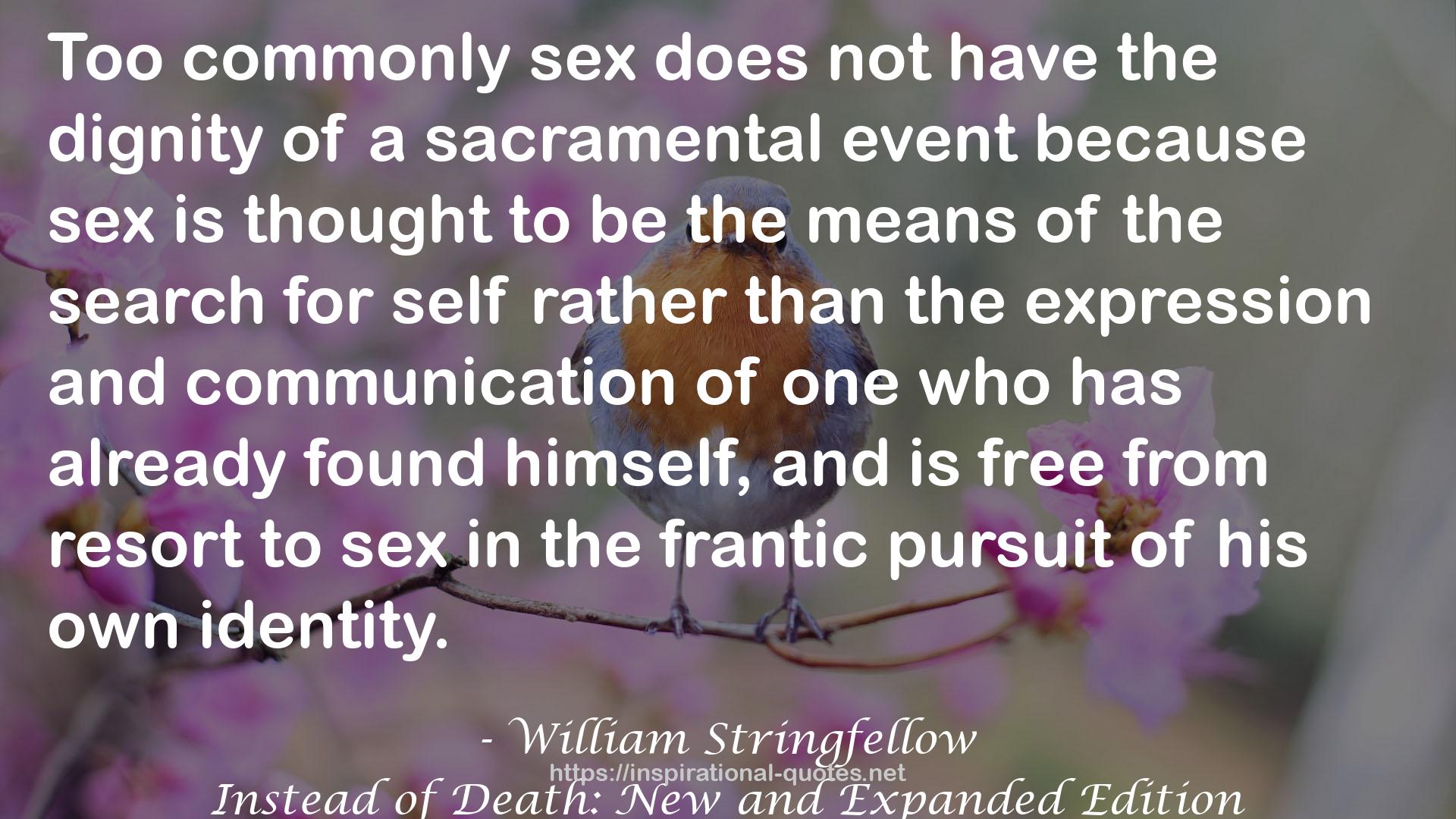 William Stringfellow QUOTES