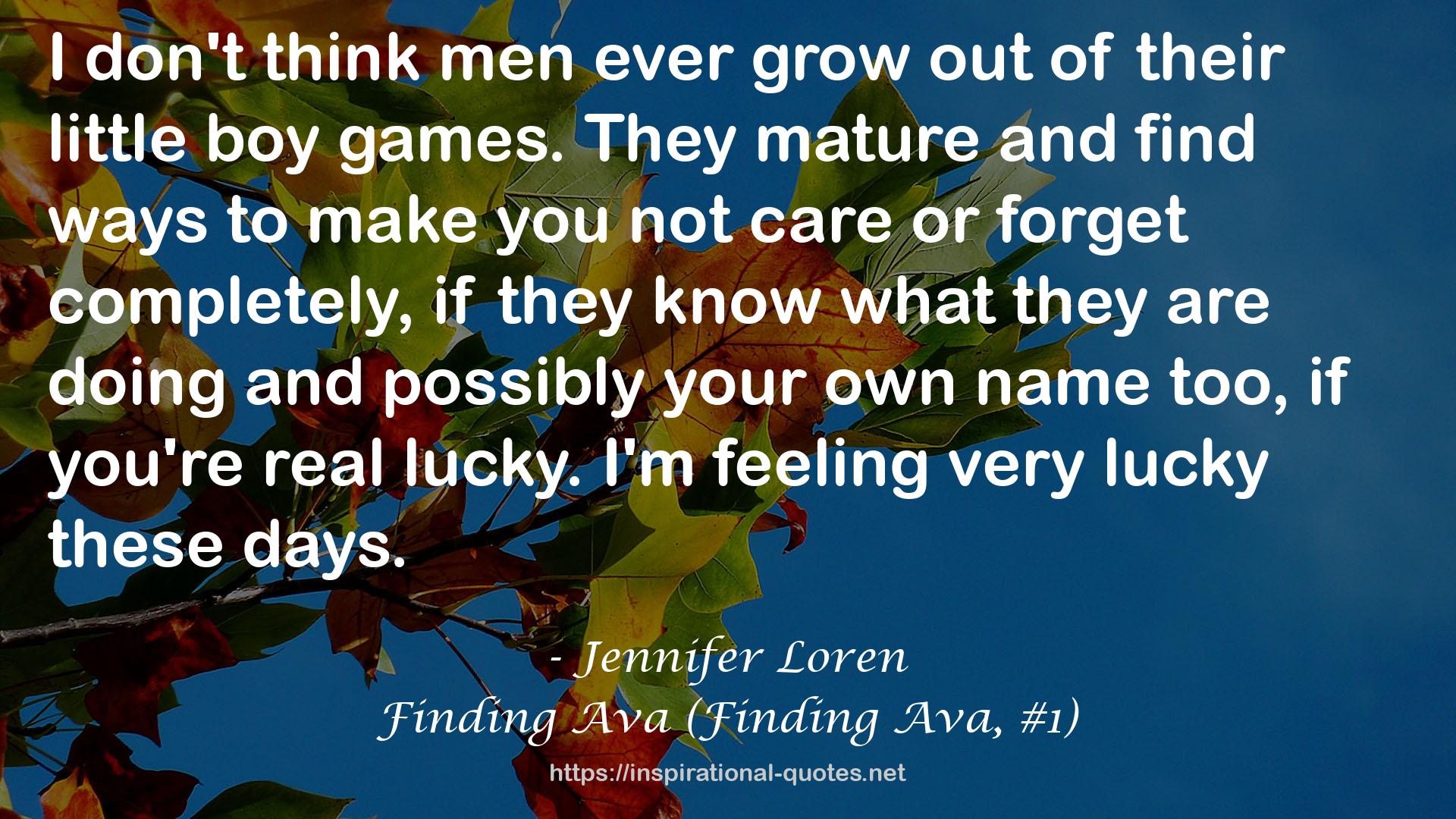 Finding Ava (Finding Ava, #1) QUOTES