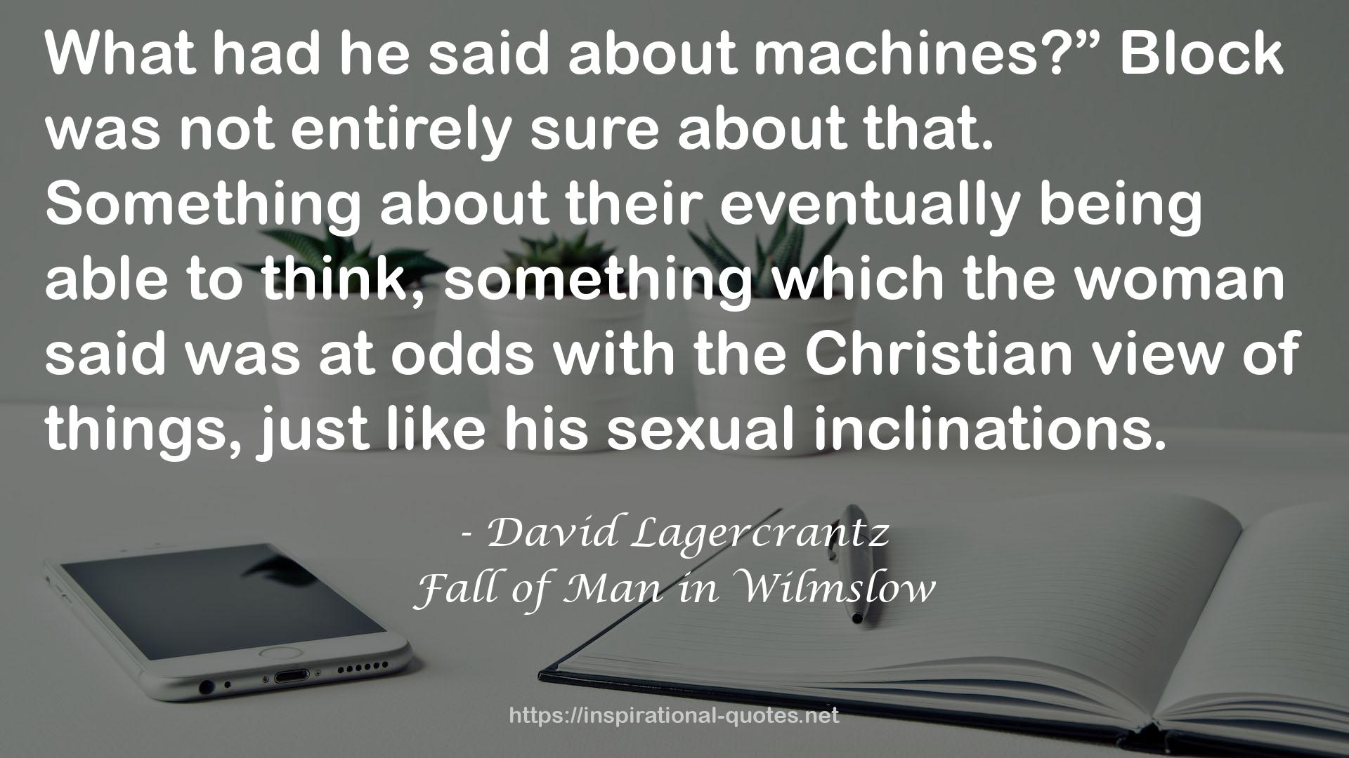 Fall of Man in Wilmslow QUOTES