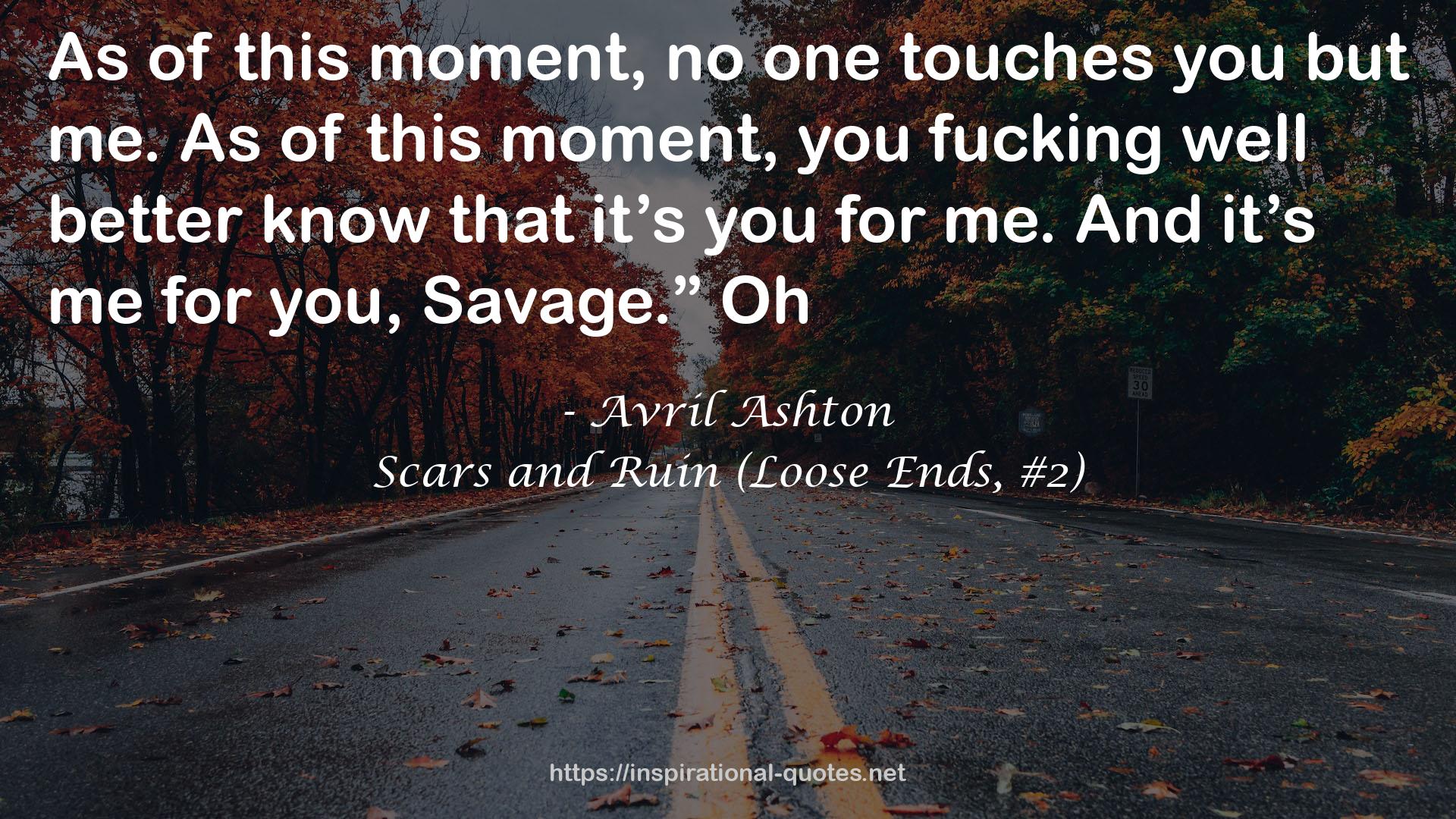 Scars and Ruin (Loose Ends, #2) QUOTES