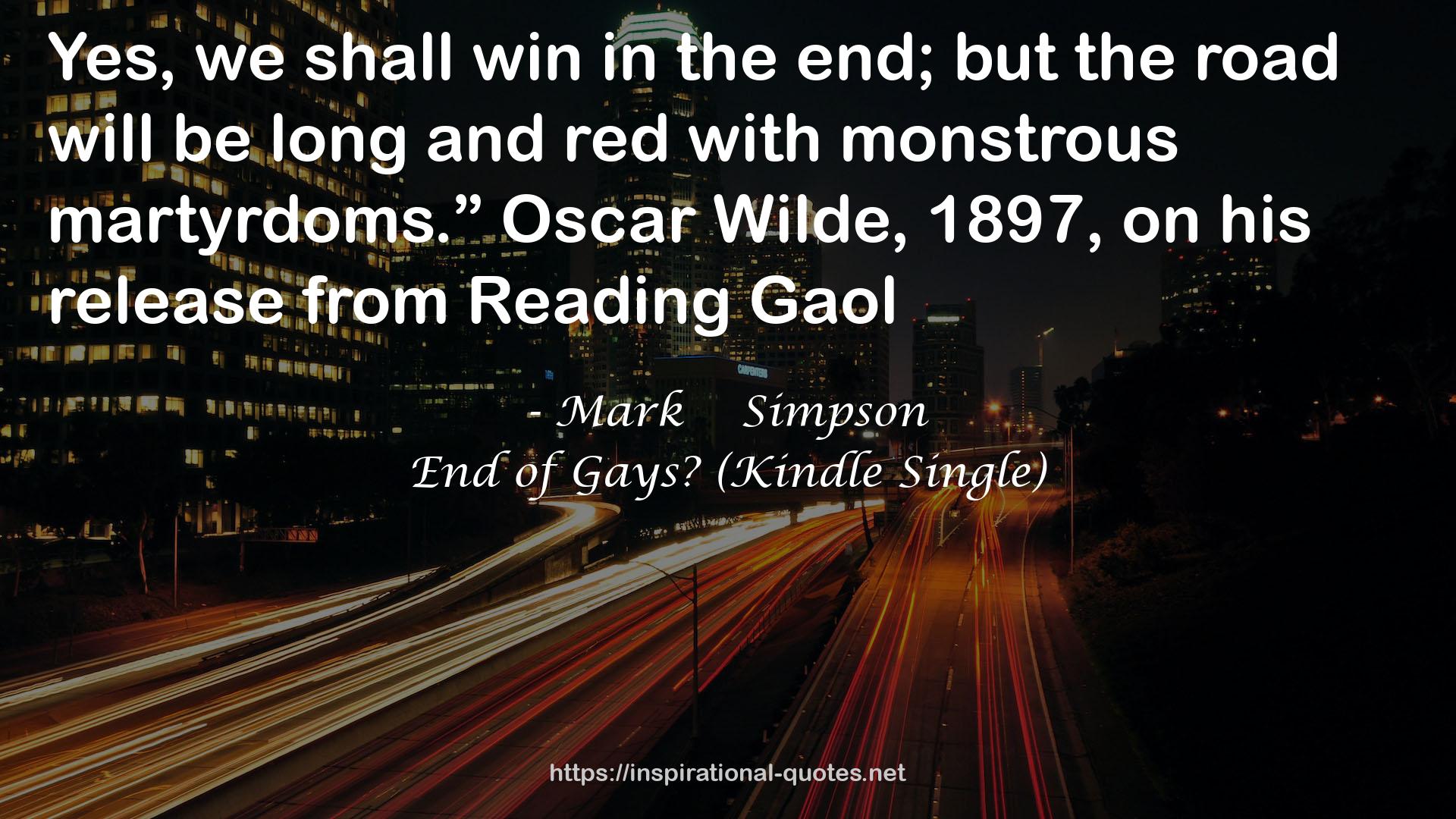 End of Gays? (Kindle Single) QUOTES
