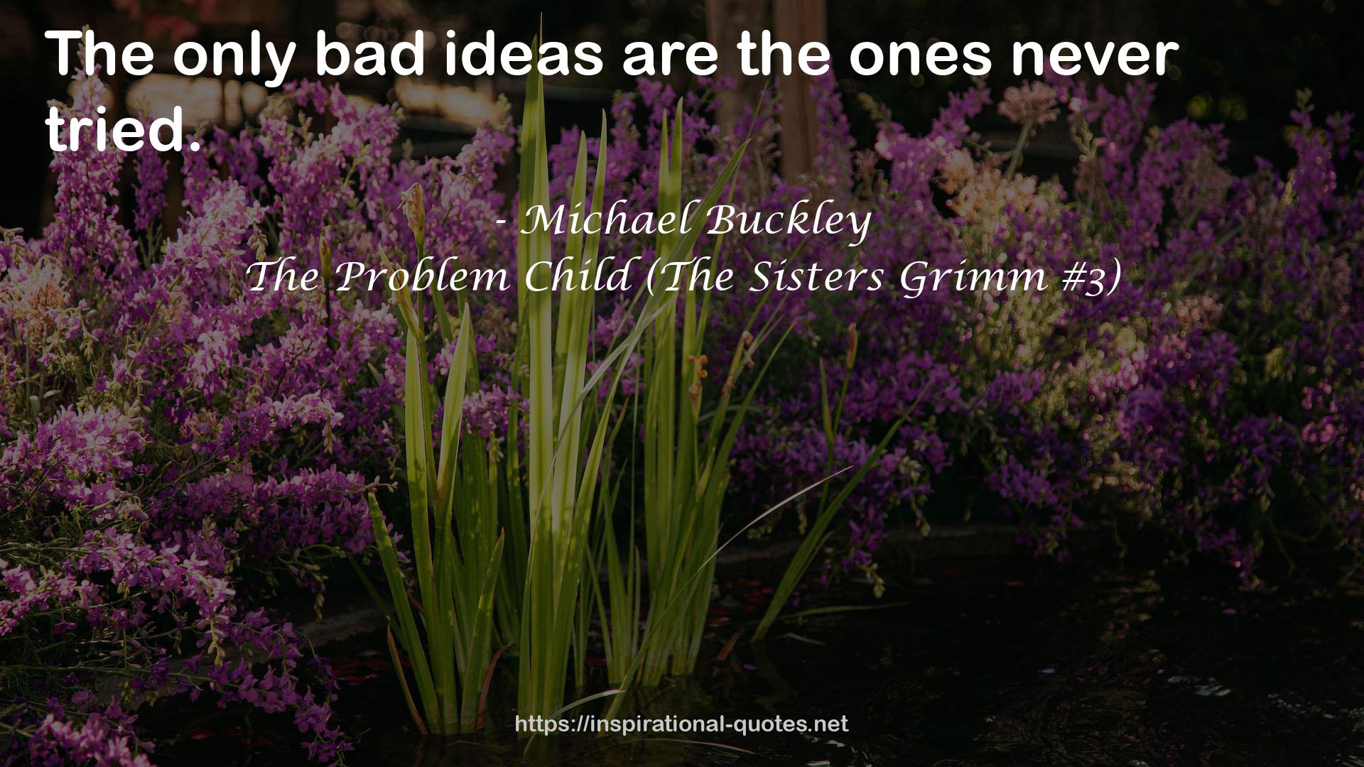 The Problem Child (The Sisters Grimm #3) QUOTES
