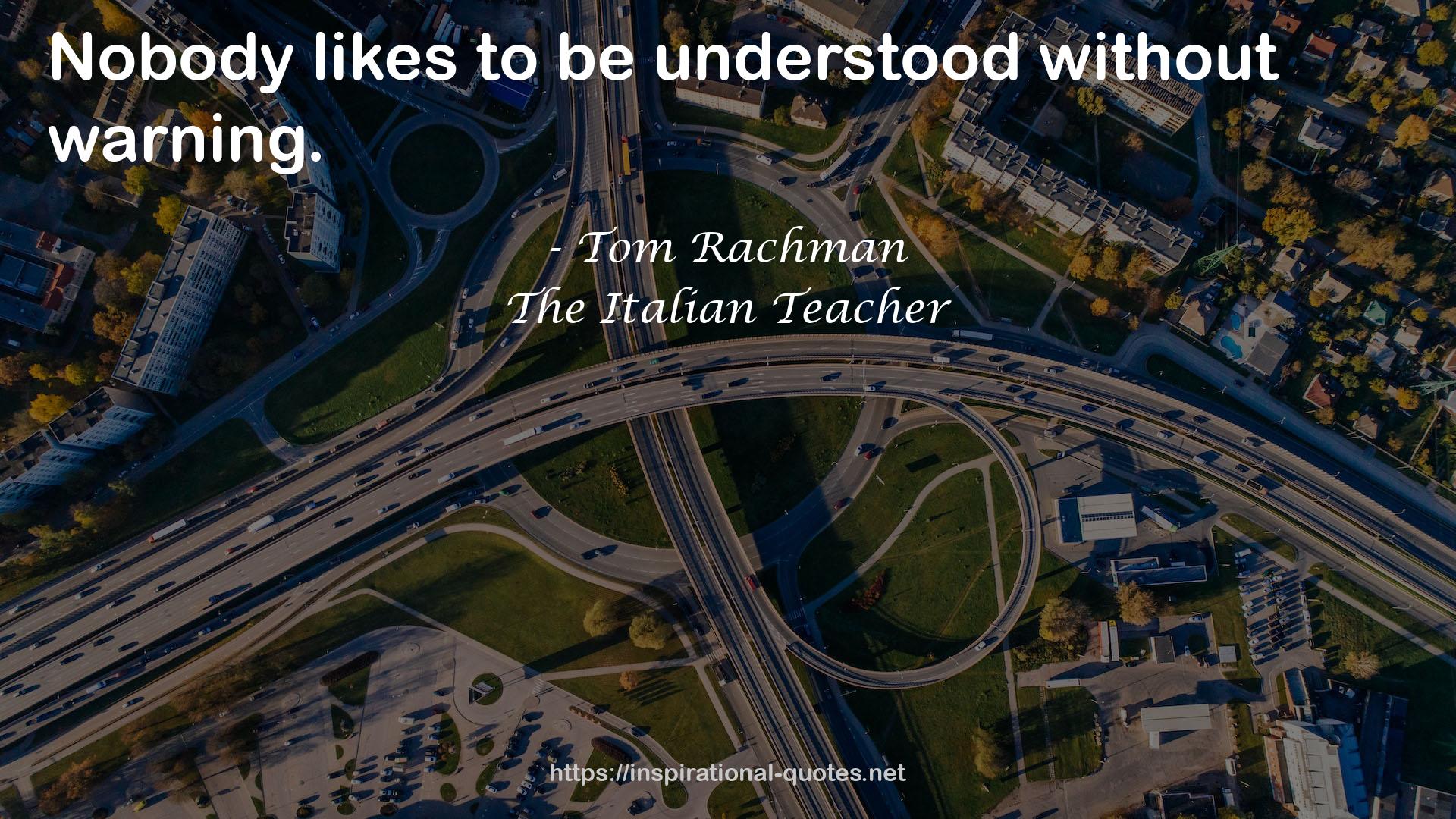 The Italian Teacher QUOTES