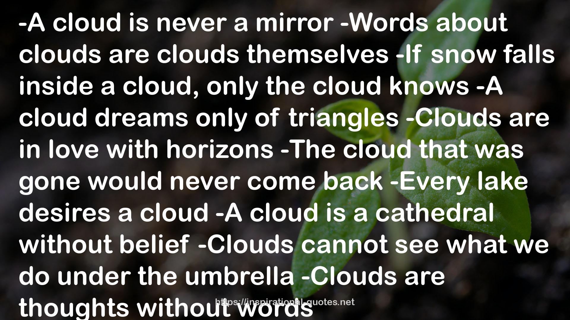 89 Clouds QUOTES