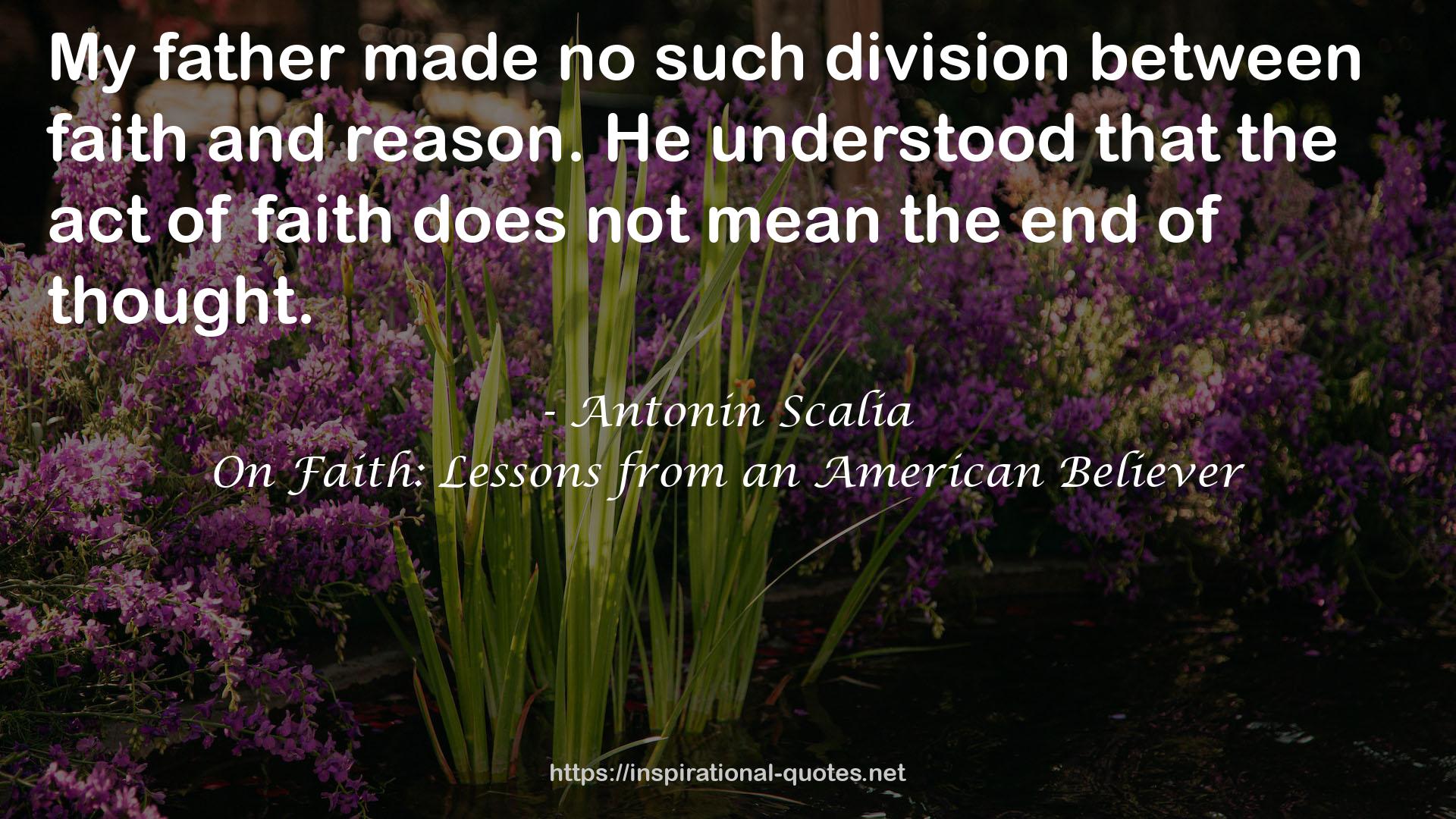 On Faith: Lessons from an American Believer QUOTES