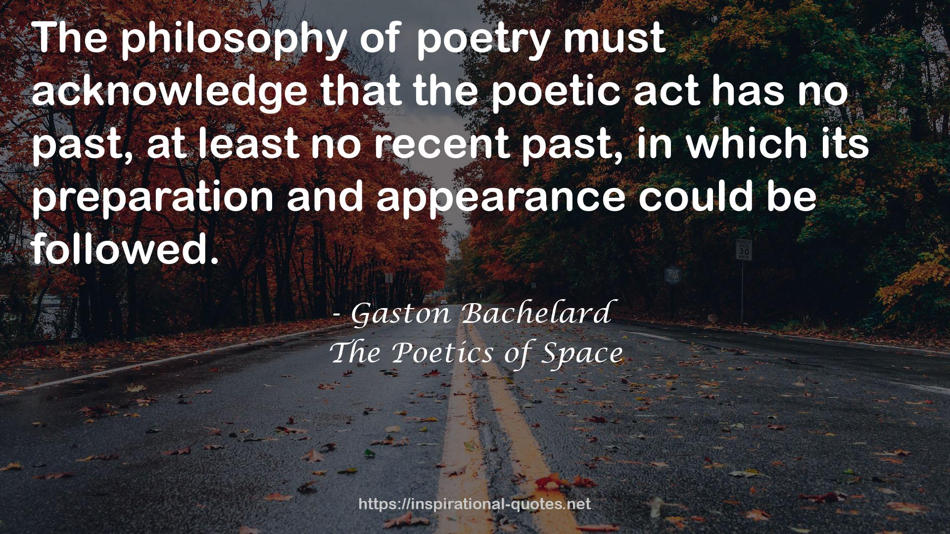 The Poetics of Space QUOTES