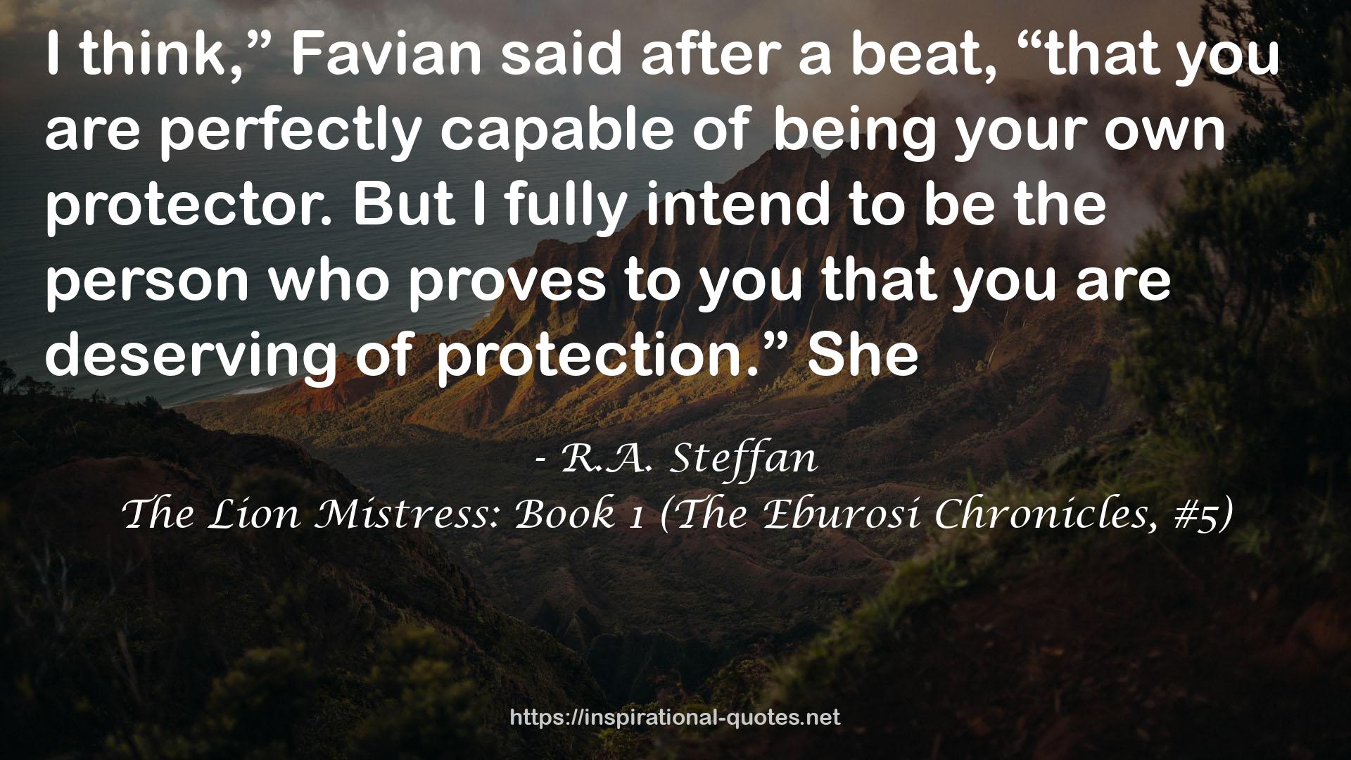 The Lion Mistress: Book 1 (The Eburosi Chronicles, #5) QUOTES