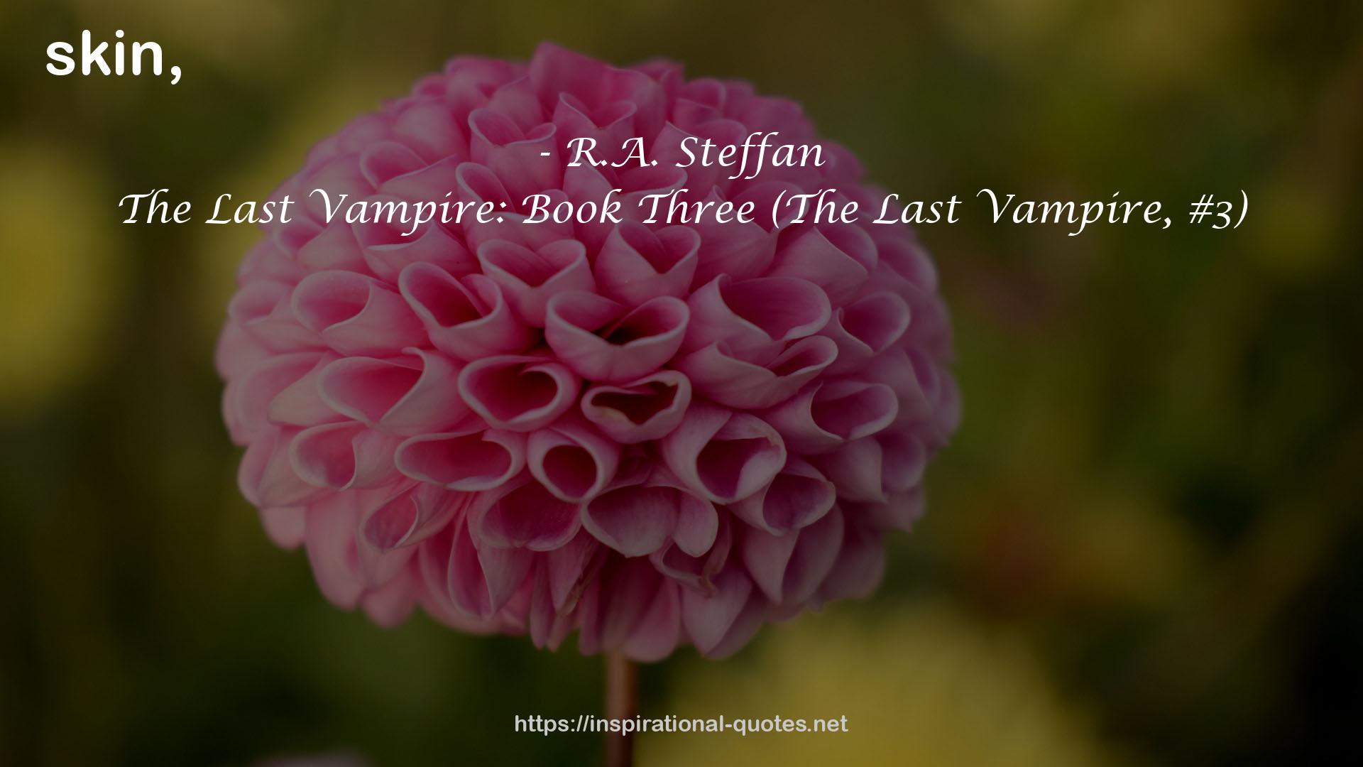 The Last Vampire: Book Three (The Last Vampire, #3) QUOTES