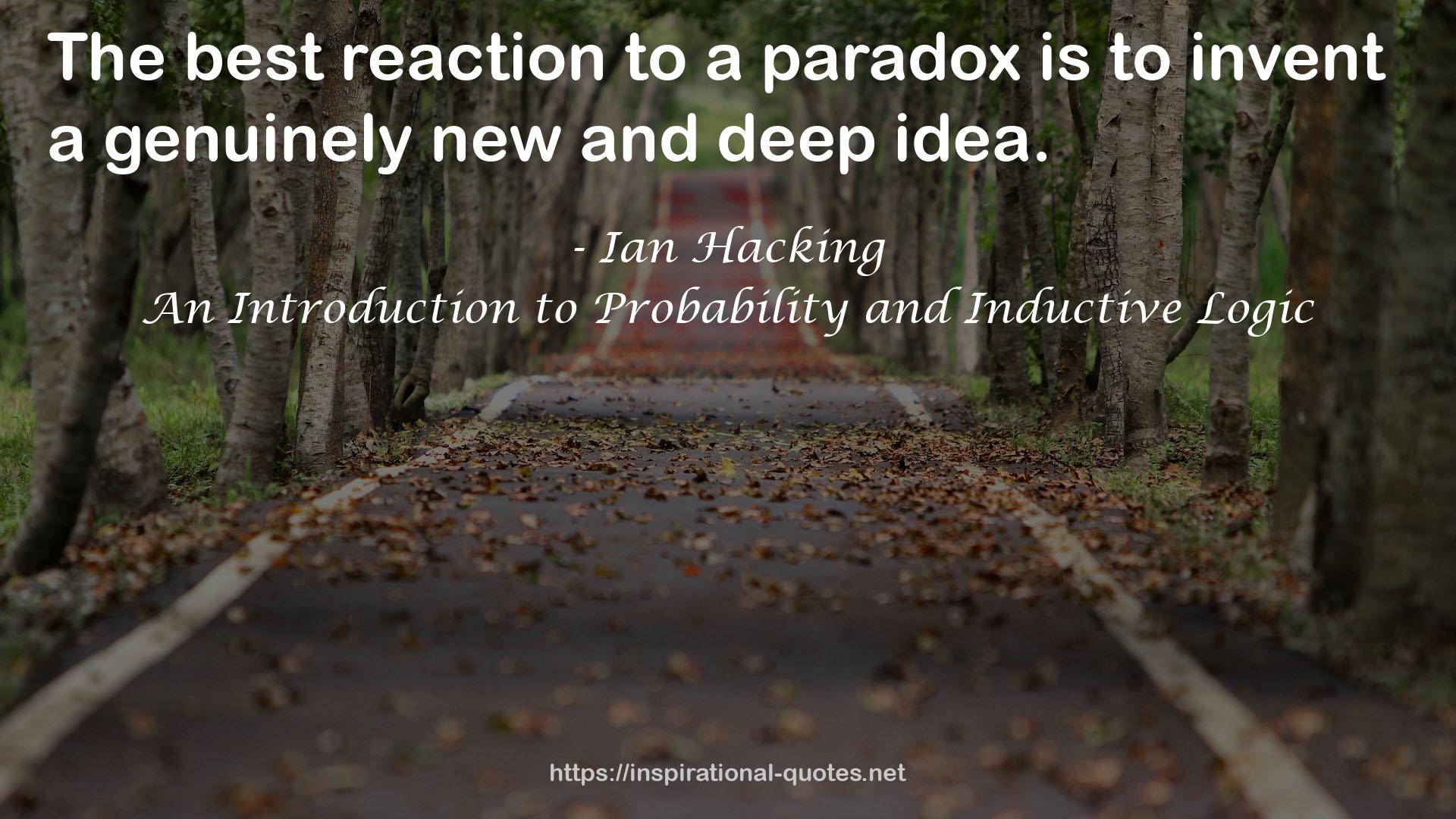 a paradox  QUOTES