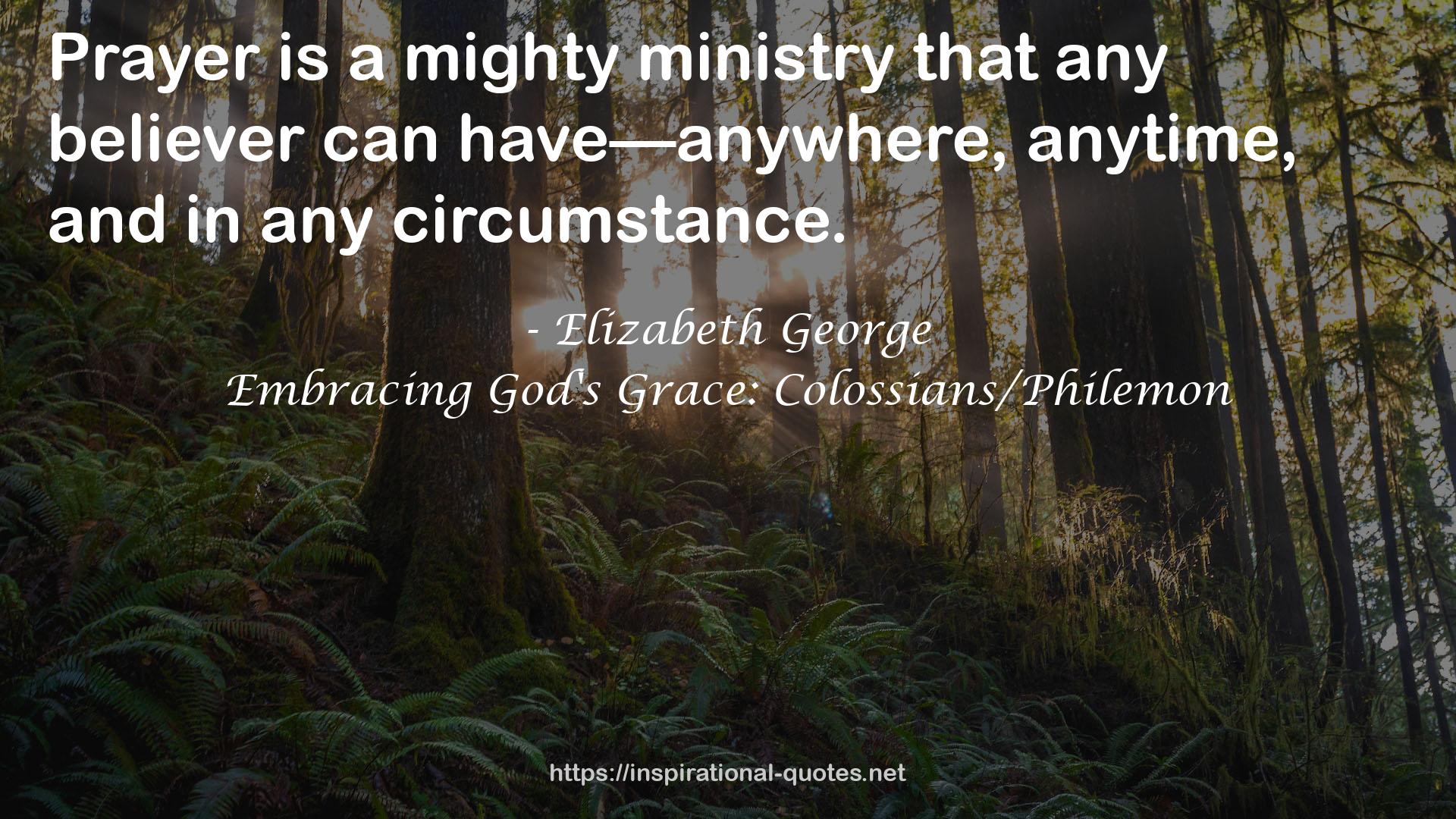Embracing God's Grace: Colossians/Philemon QUOTES